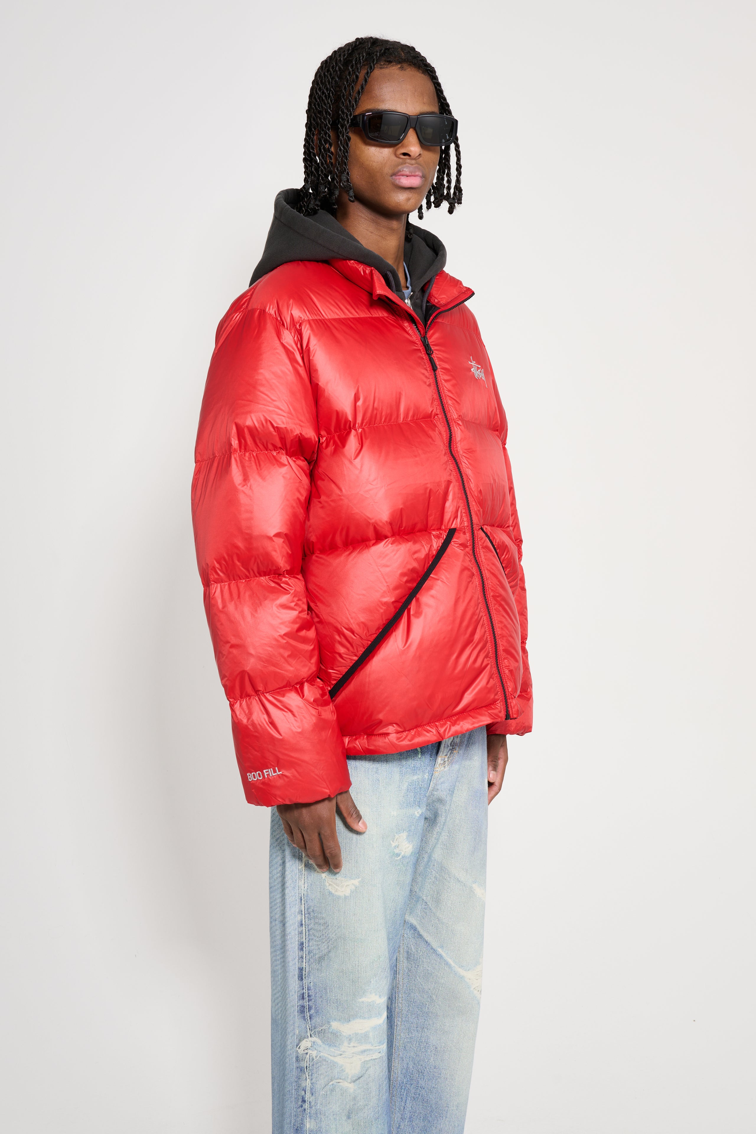 Stüssy Micro Ripstop Down Mock Red