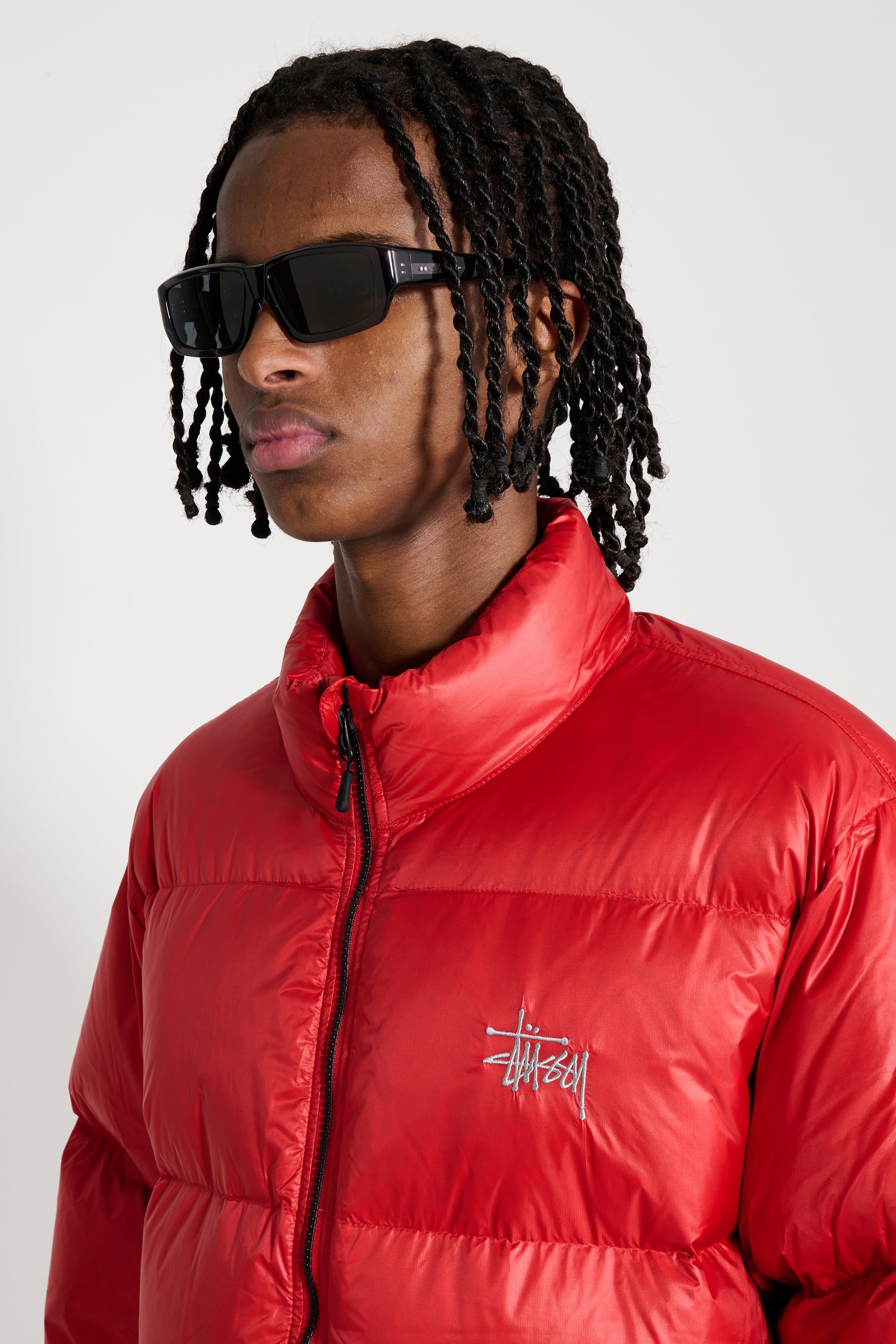 Stüssy Micro Ripstop Down Mock Red