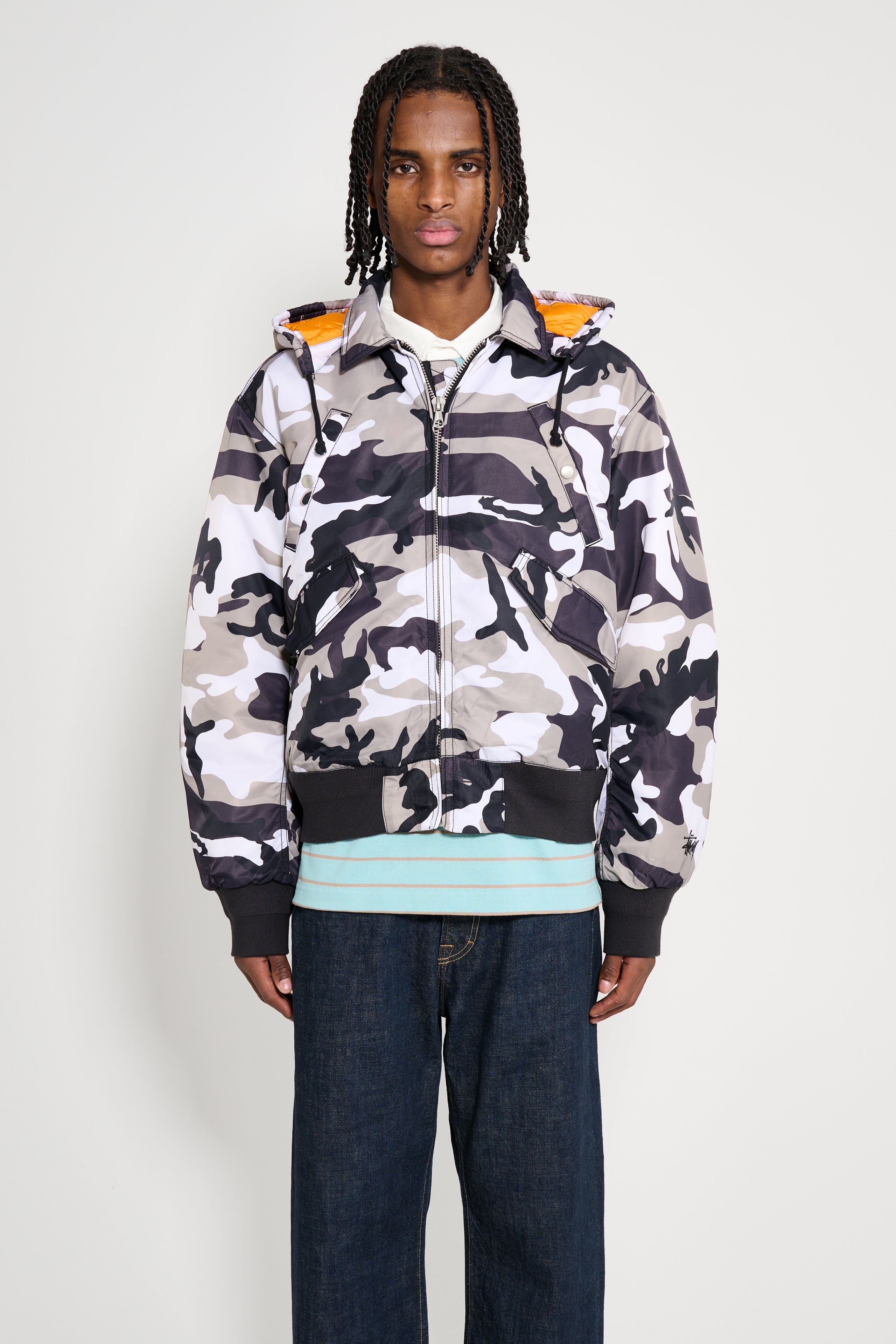 Stüssy Flight Bomber Snow Camo