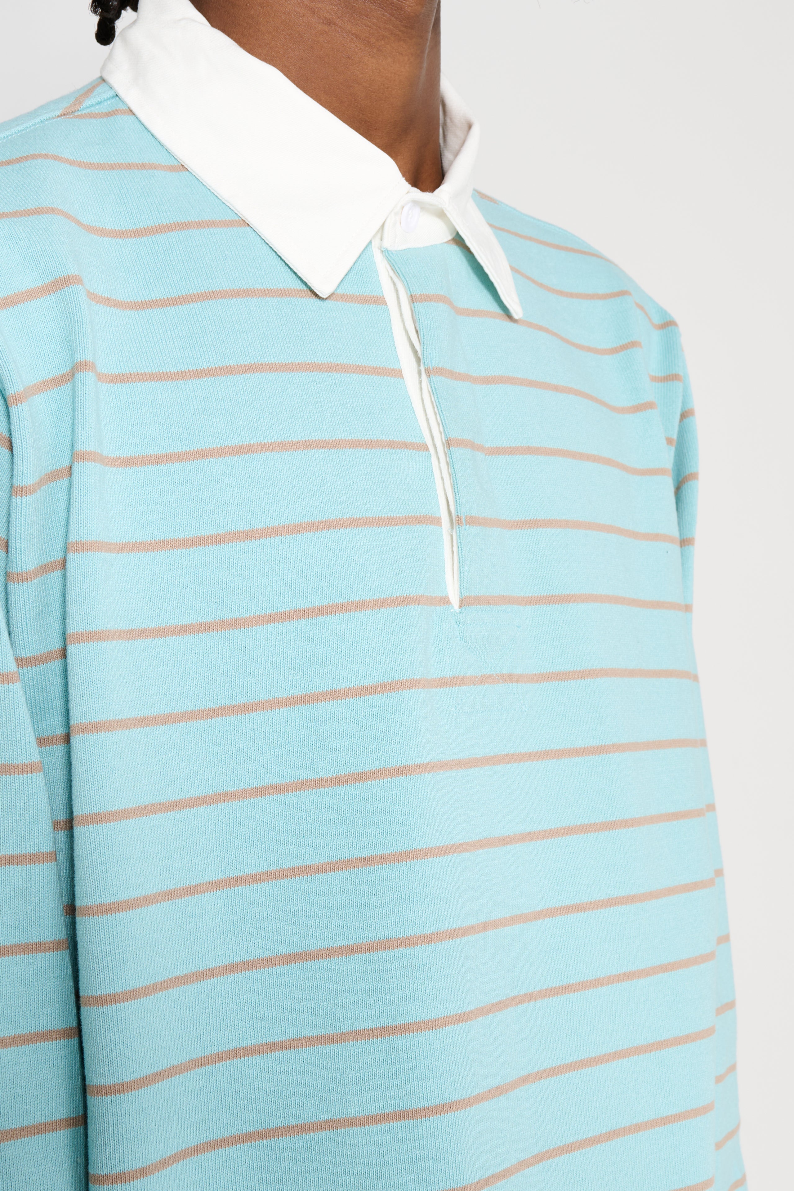 Stüssy Pin Striped Rugby Blue