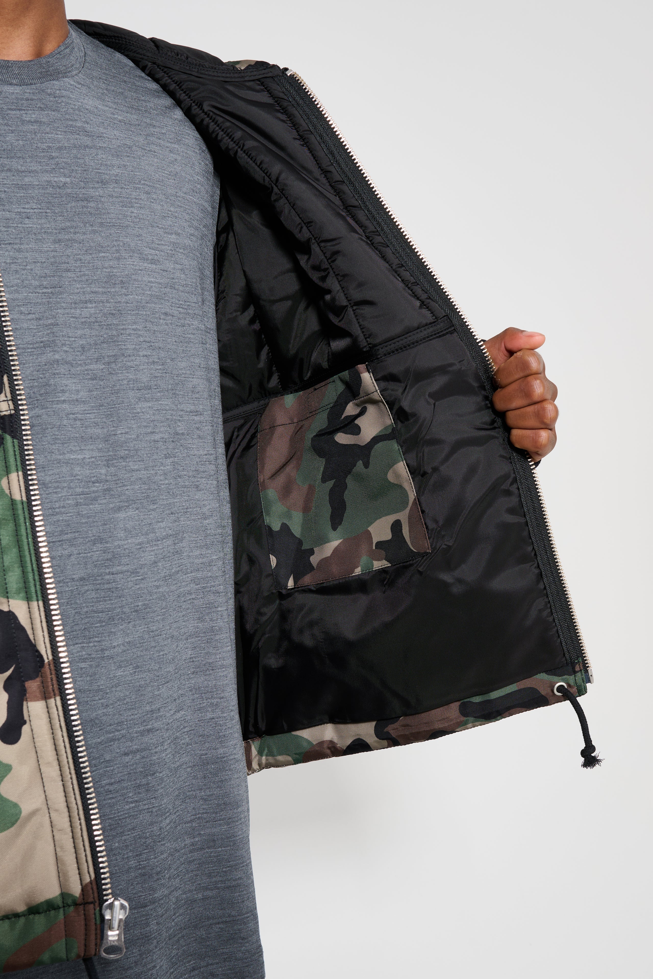 Stüssy Work Jacket Quilted Nylon Woodland Camo