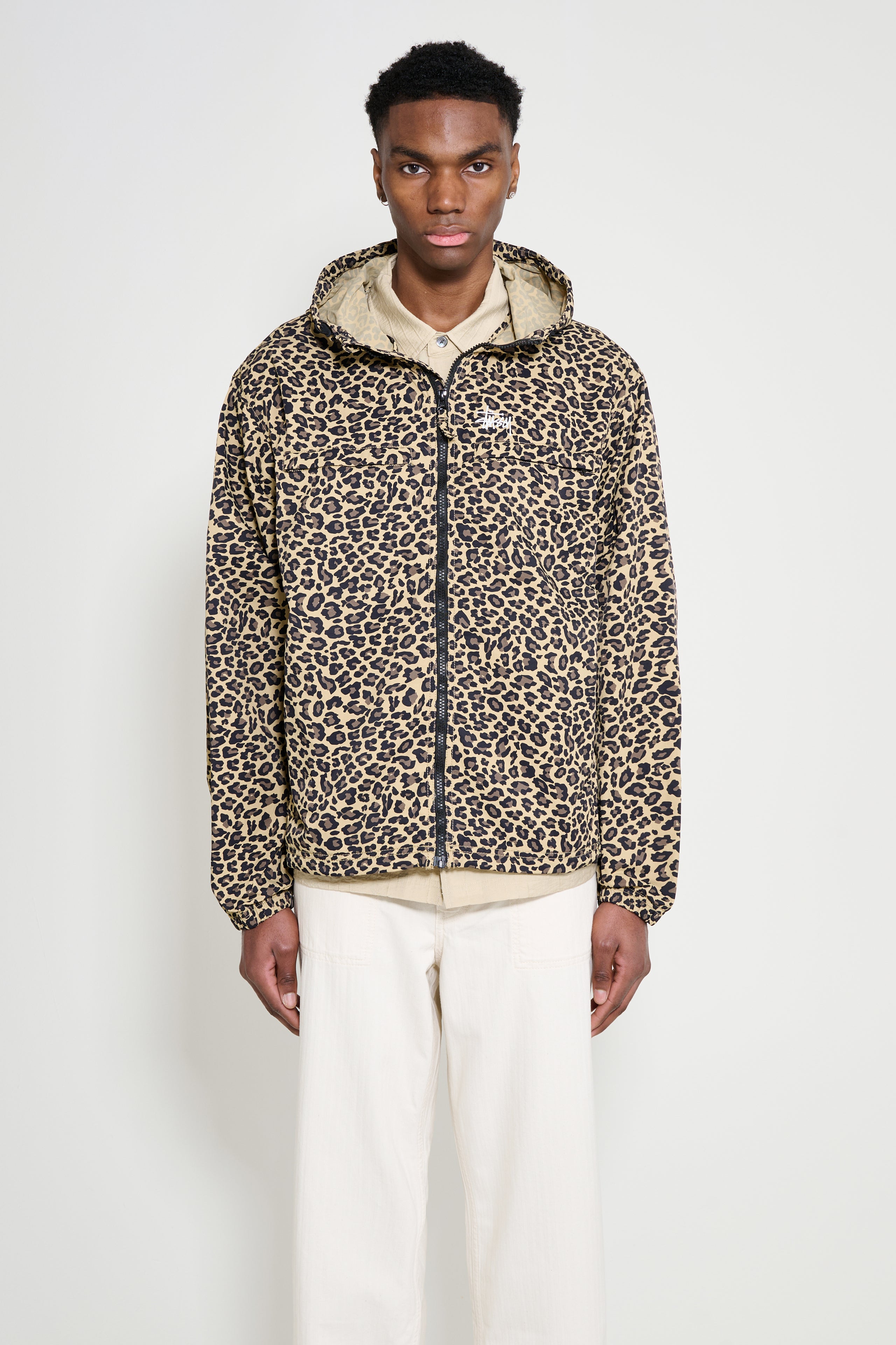 Stüssy Lightweight Hooded Jacket Cheetah