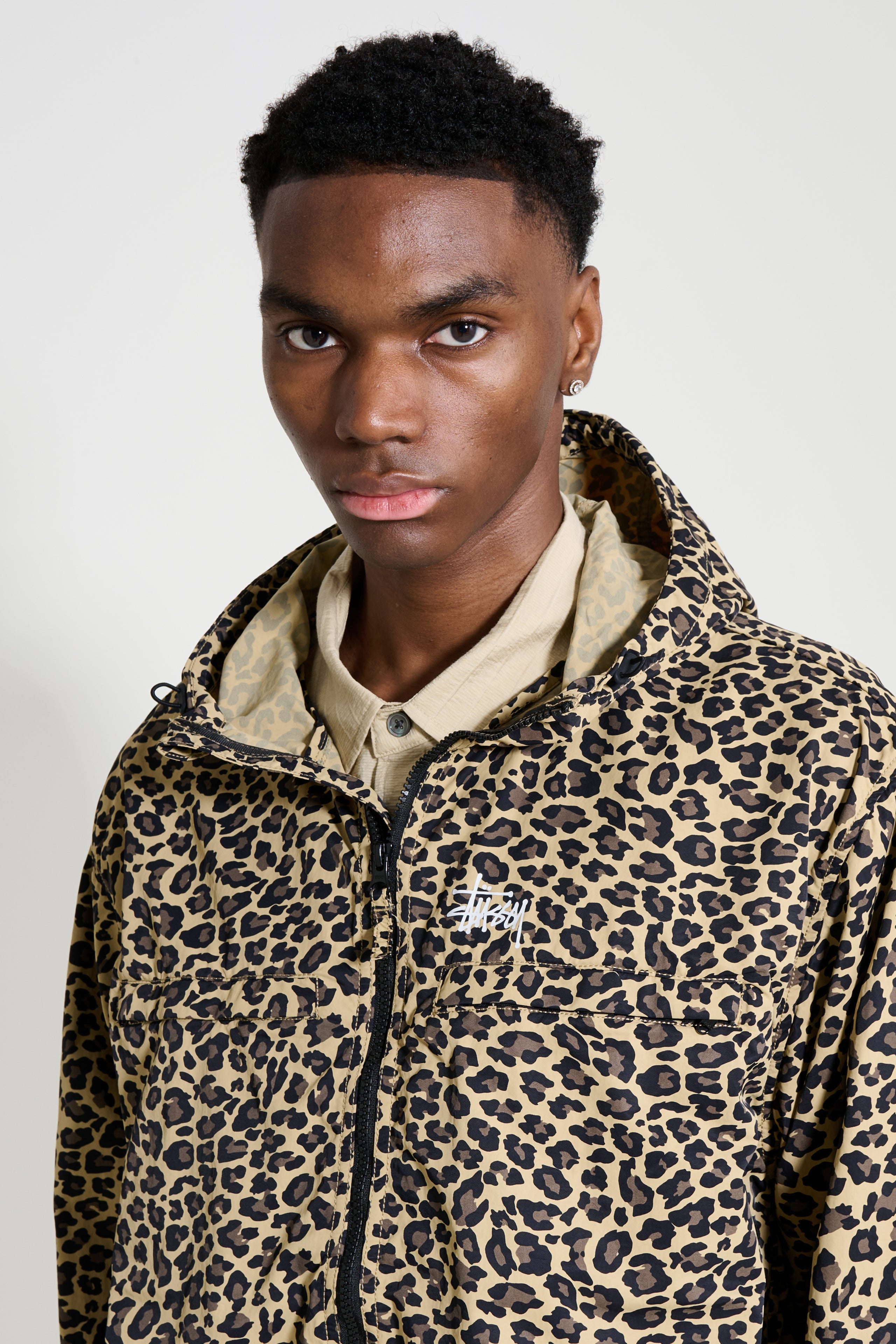Stüssy Lightweight Hooded Jacket Cheetah