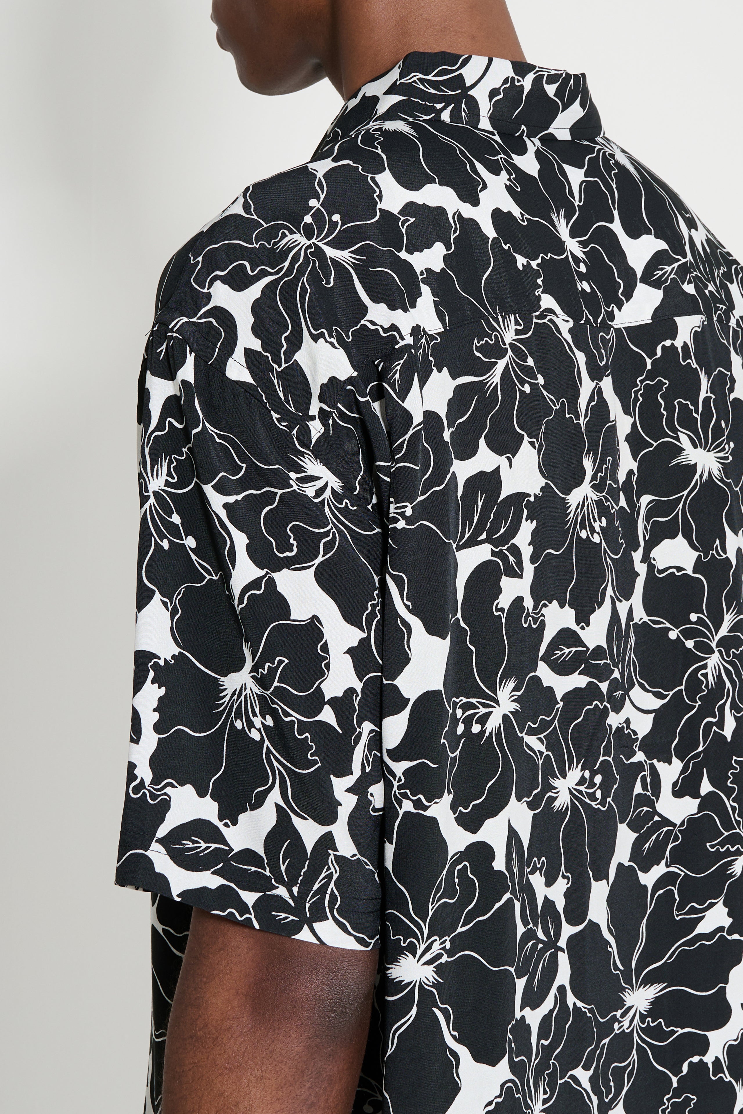 Stüssy Floral Hawaiian Shirt Black