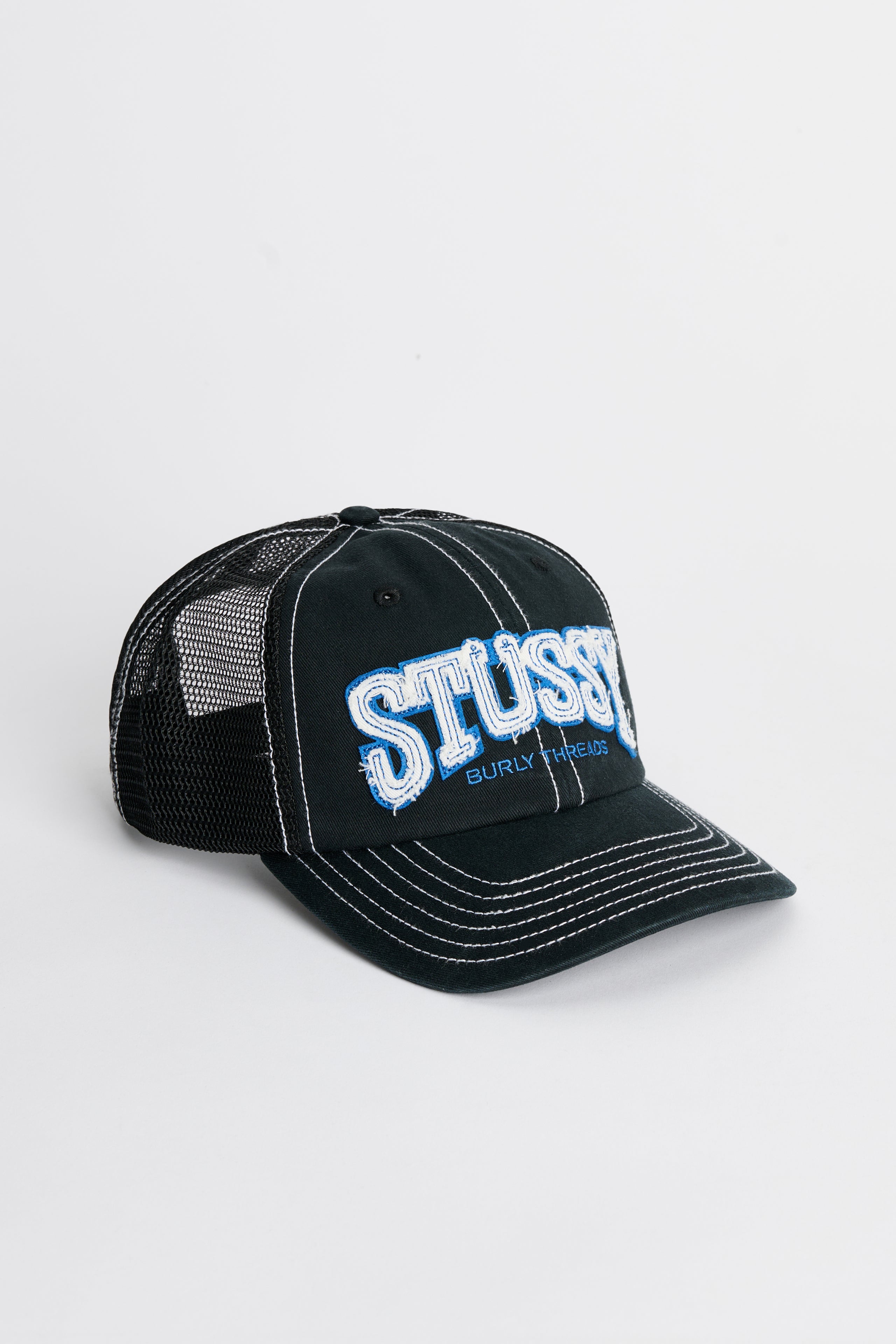 Stüssy Md Burly Threads Trucker Black