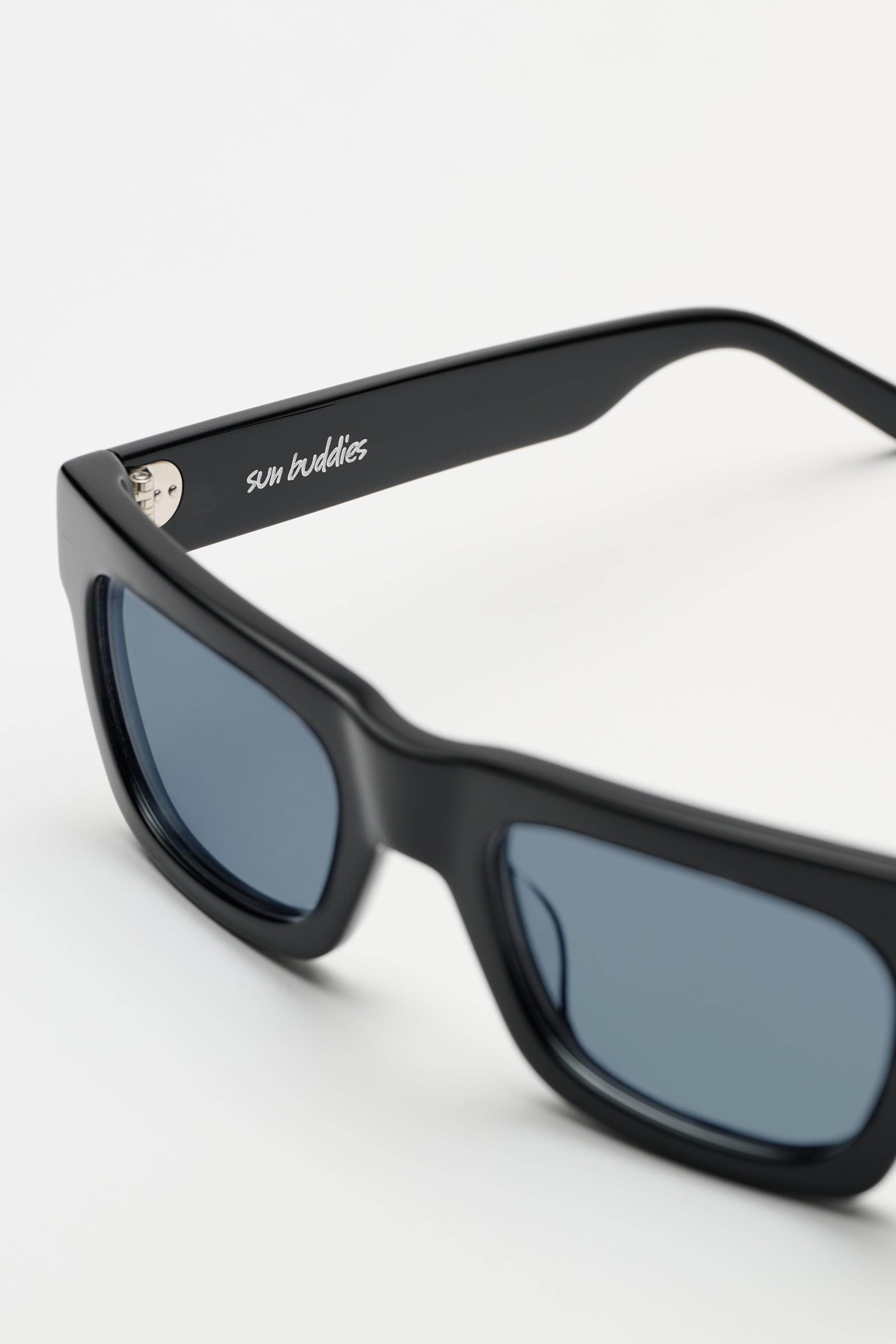 Sun Buddies Greta Black With Blue Lenses