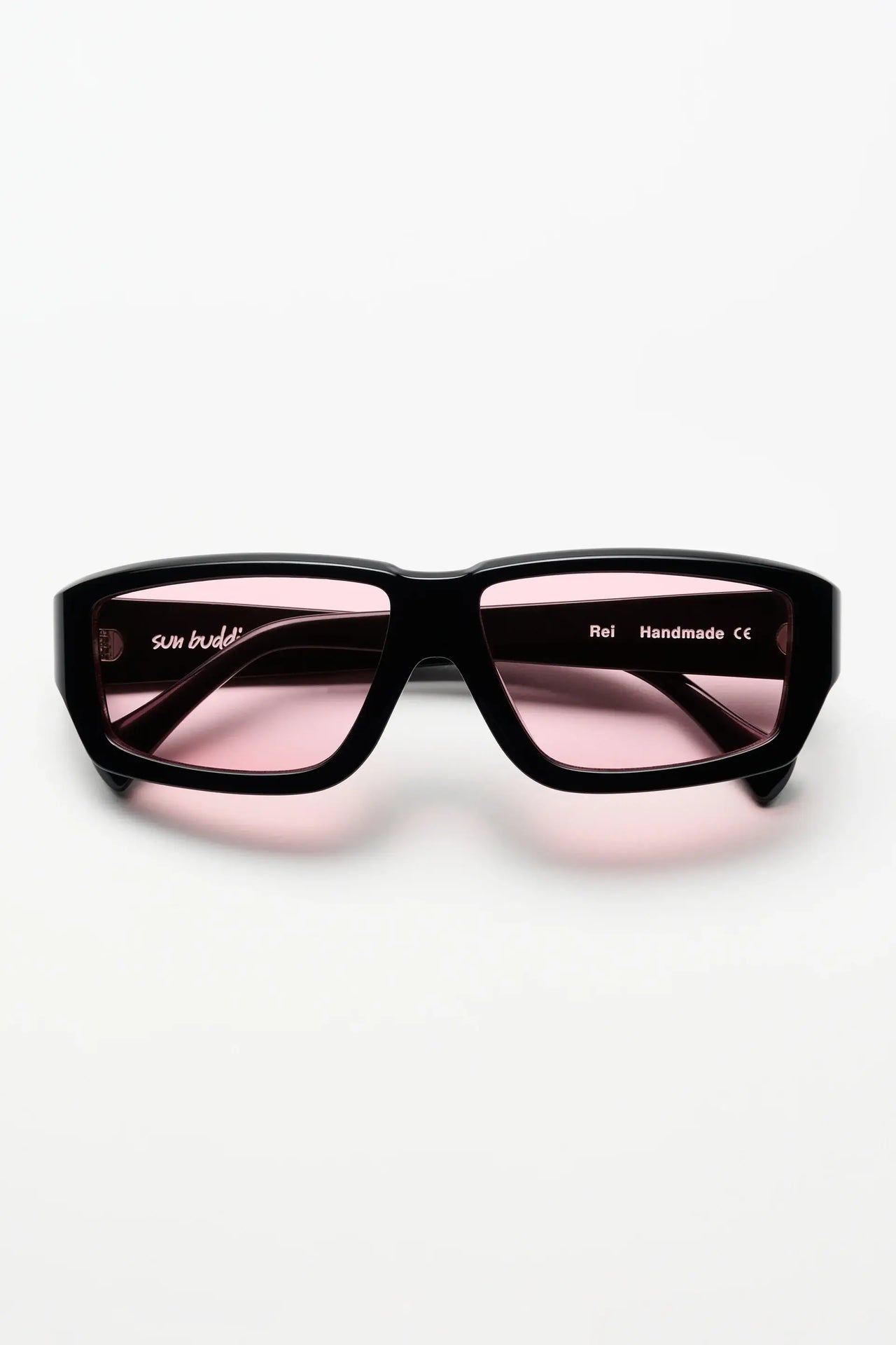 Sun Buddies Rei Black With Pink Lens