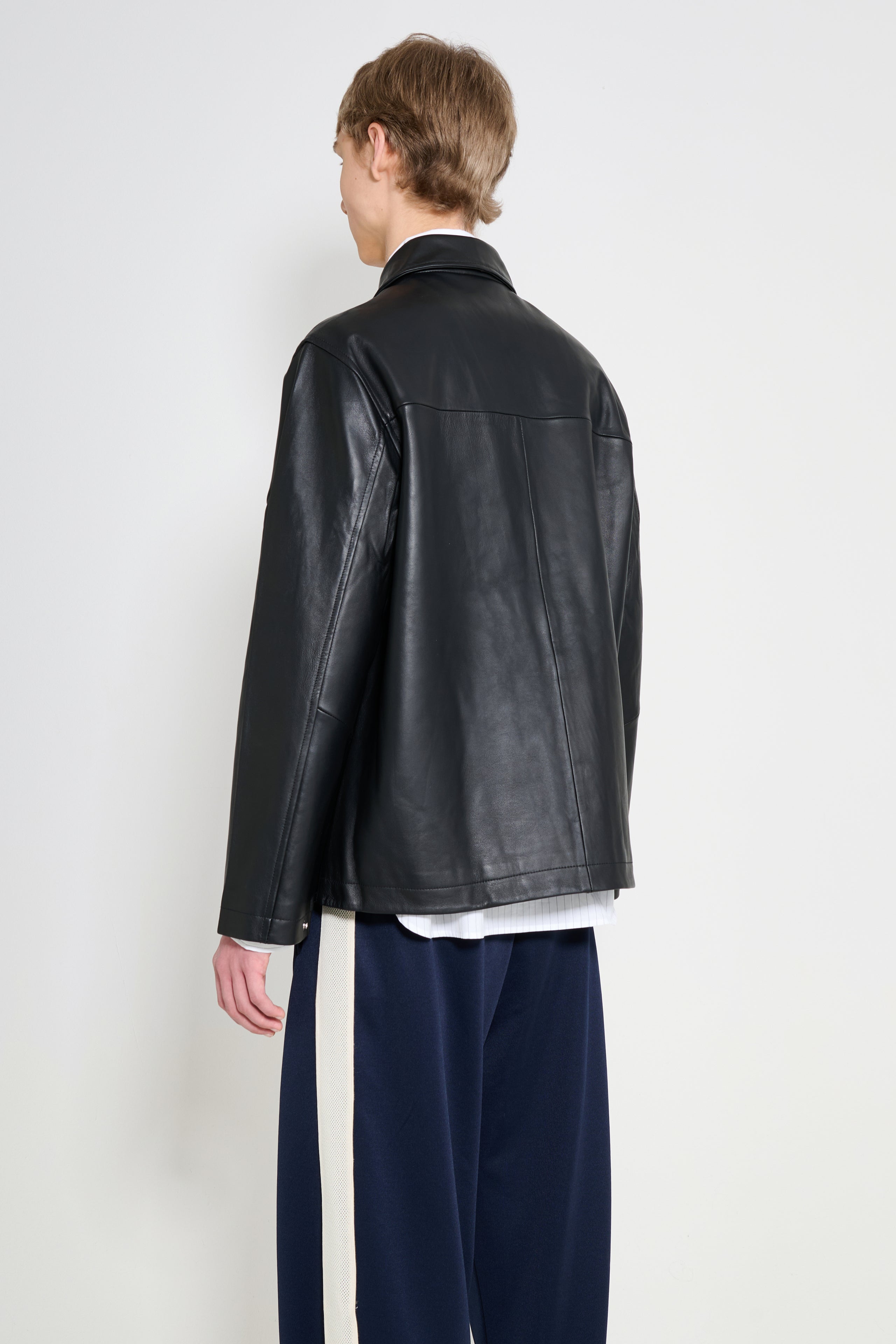 Sunflower Coach Leather Jacket Black