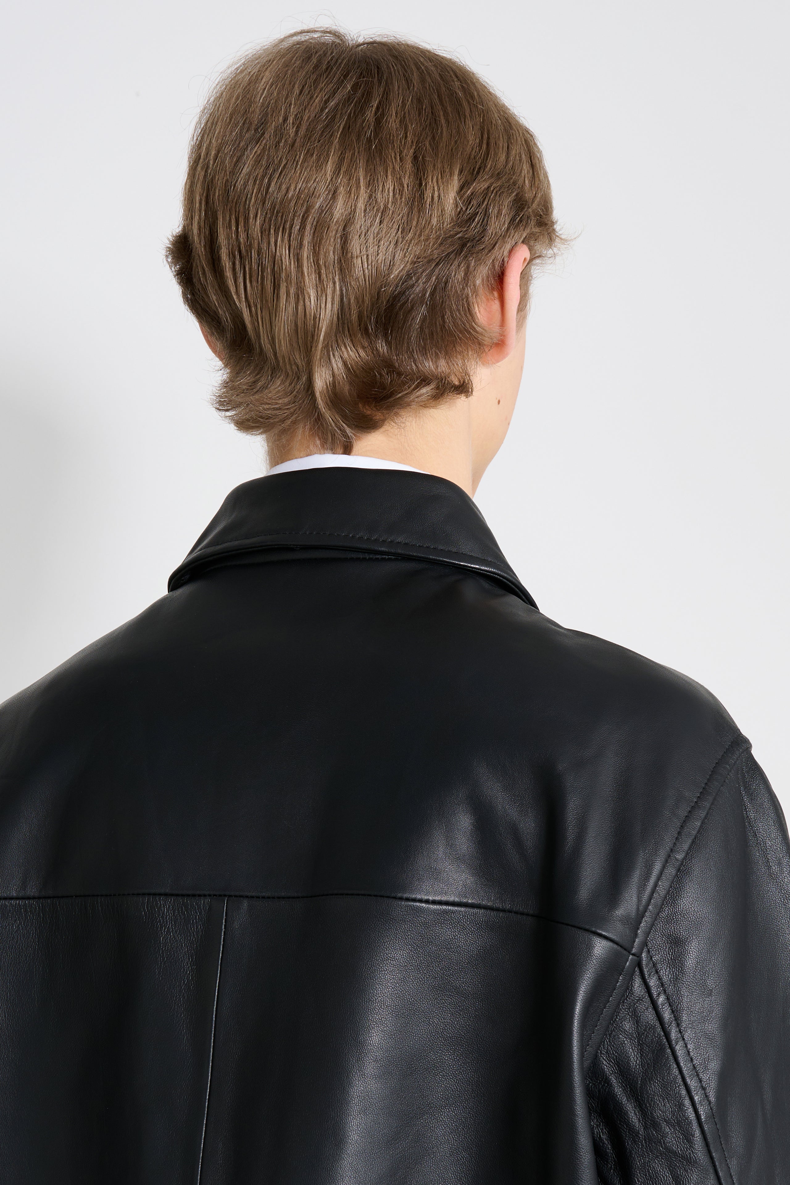 Sunflower Coach Leather Jacket Black