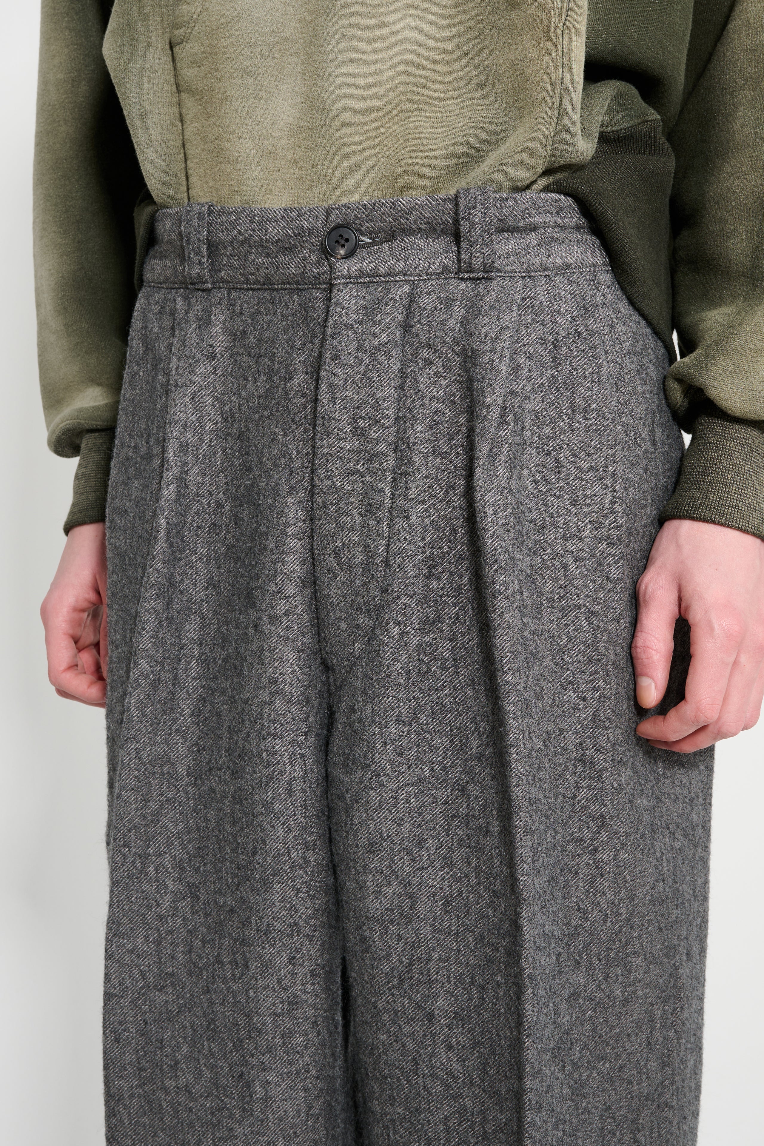 Taiga Takahashi Work Trousers Charcoal