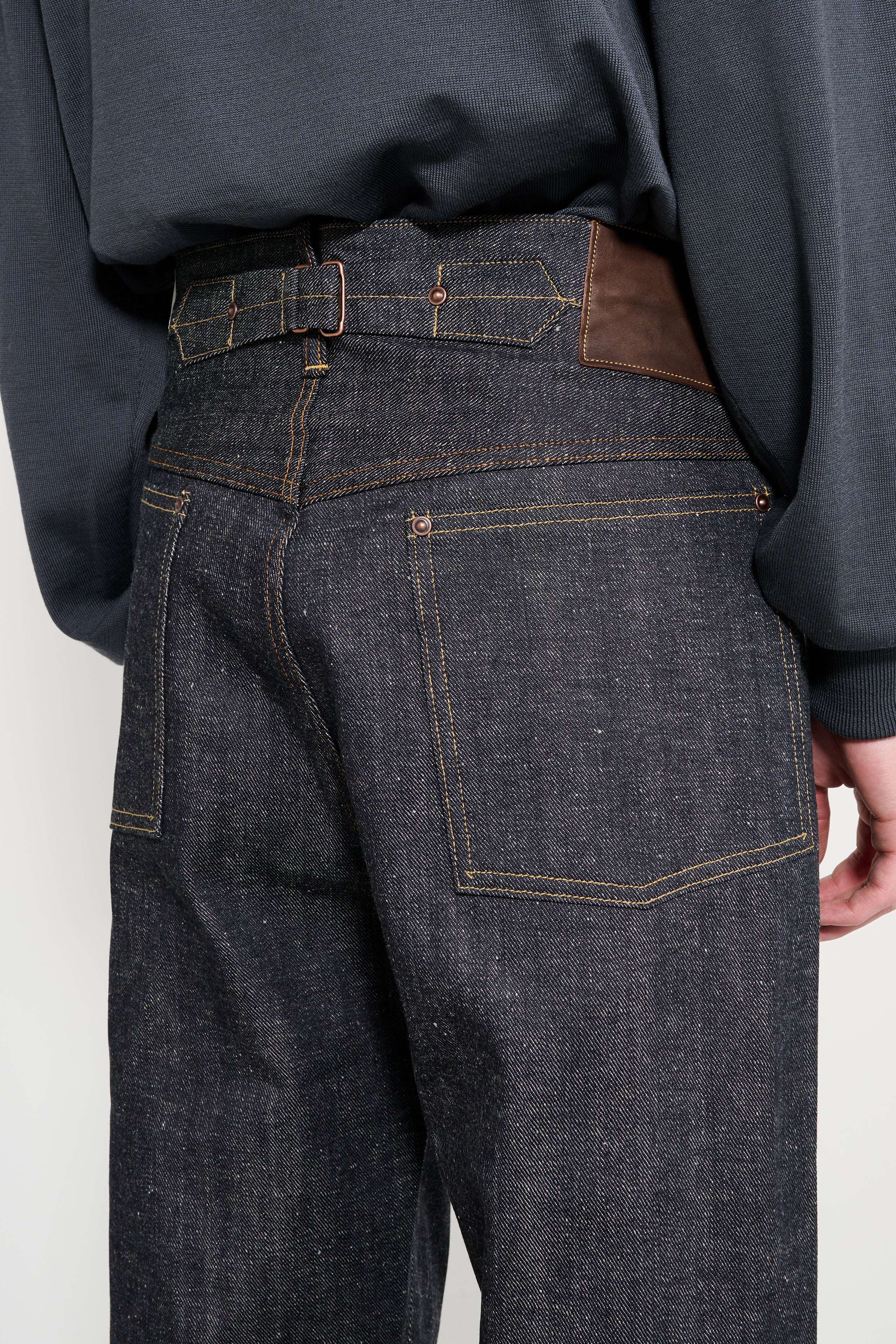 Taiga Takahashi Denim Trousers Raw Indigo