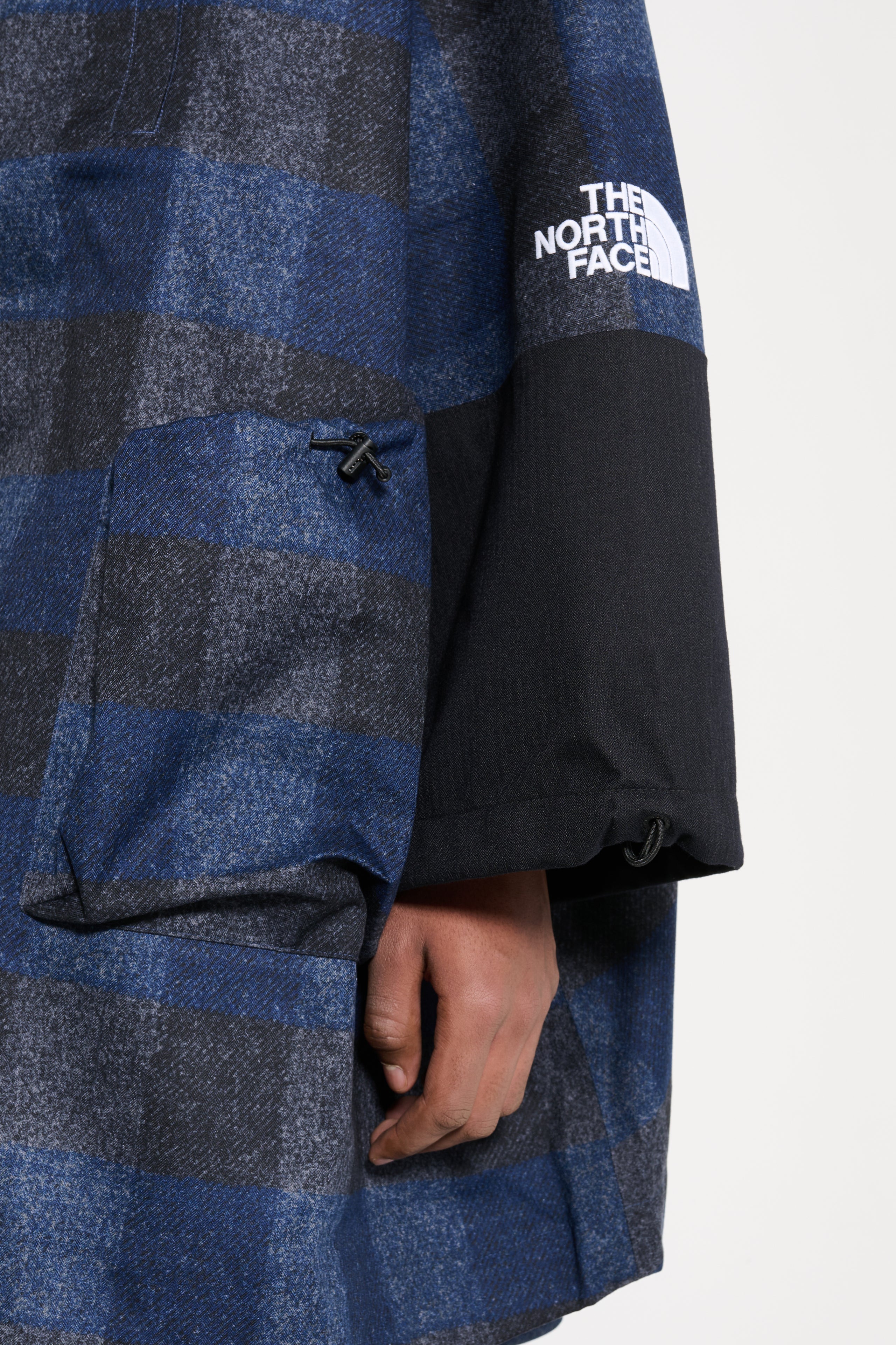 The North Face Hardshell Poncho Jacket Summit Navy Plaid