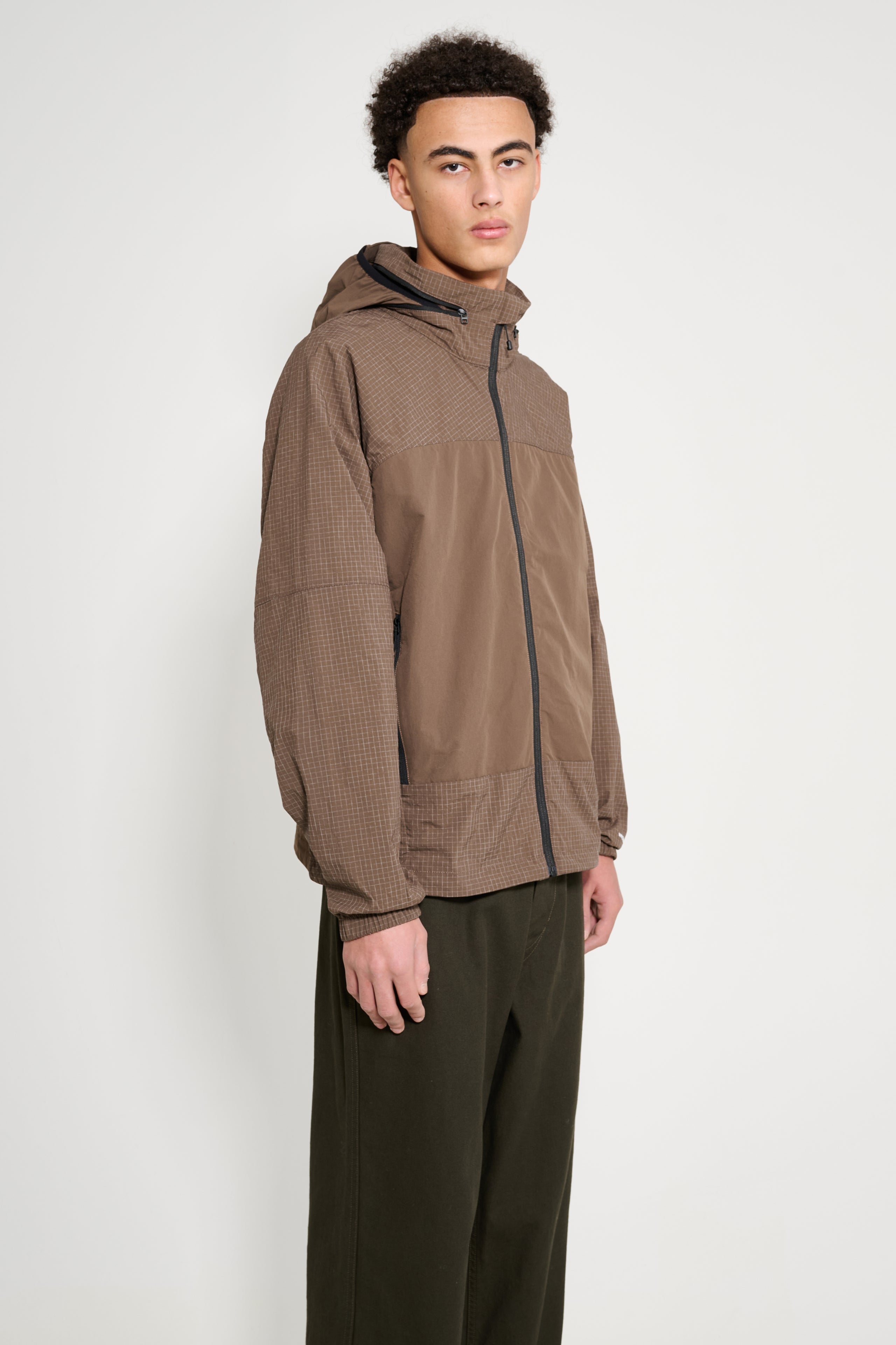 The North Face M Hke Utility Wind Jacket Smokey Brown