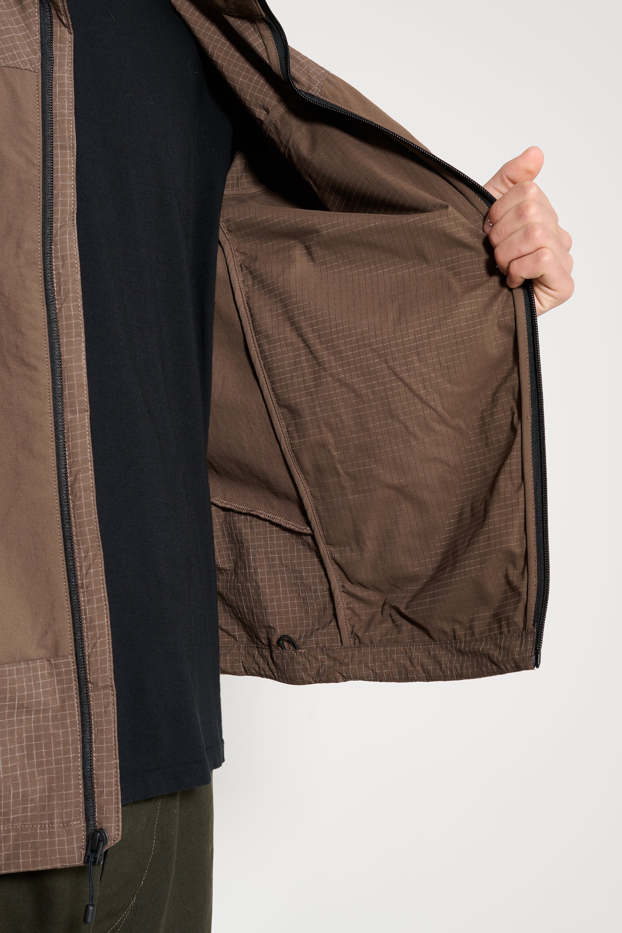 The North Face M Hke Utility Wind Jacket Smokey Brown