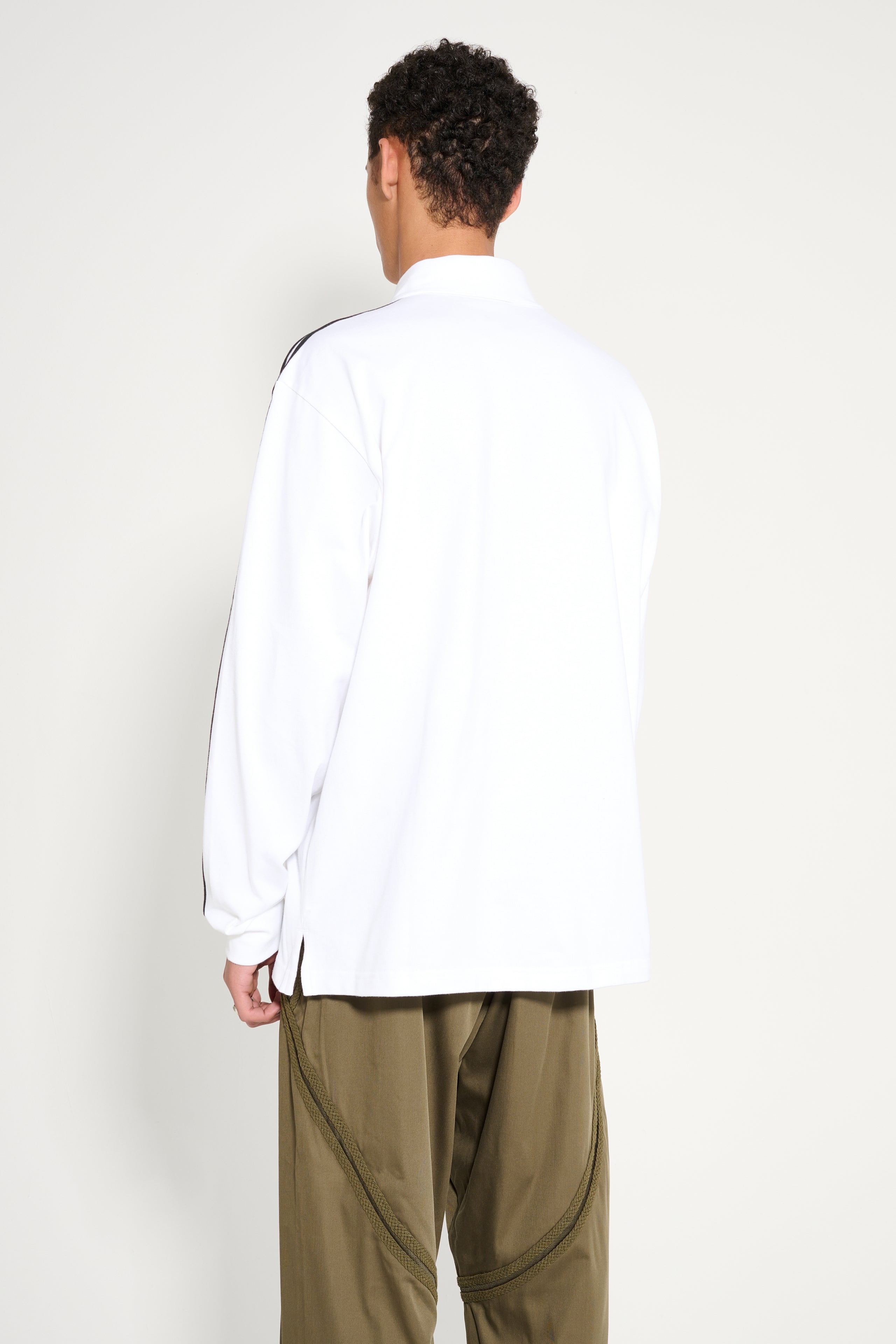 adidas x TRÈS BIEN x Mental Athletic Adicolor Rugby Polo Shirt White