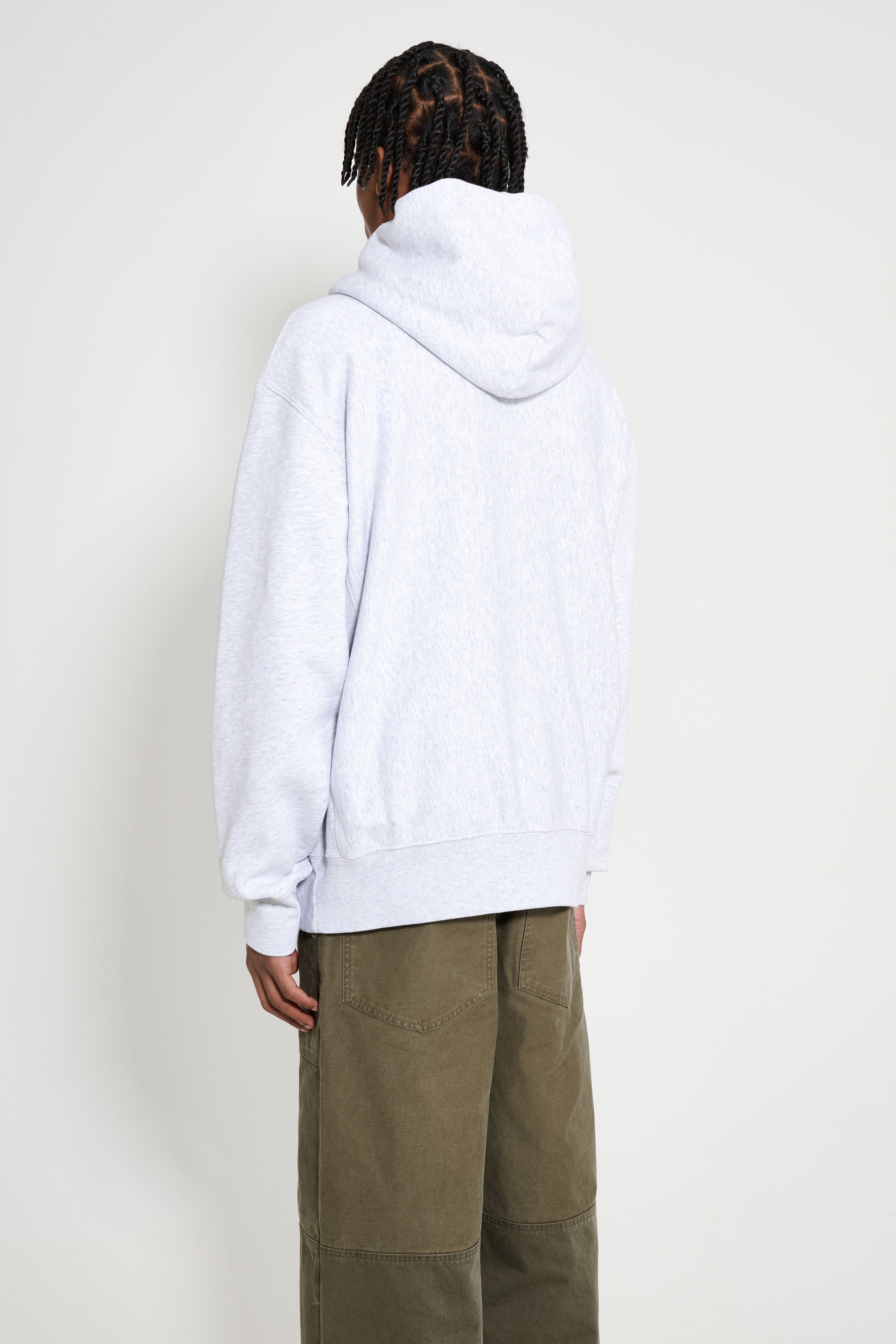 TRÈS BIEN x Champion Damaged Arch Hood Grey Melange