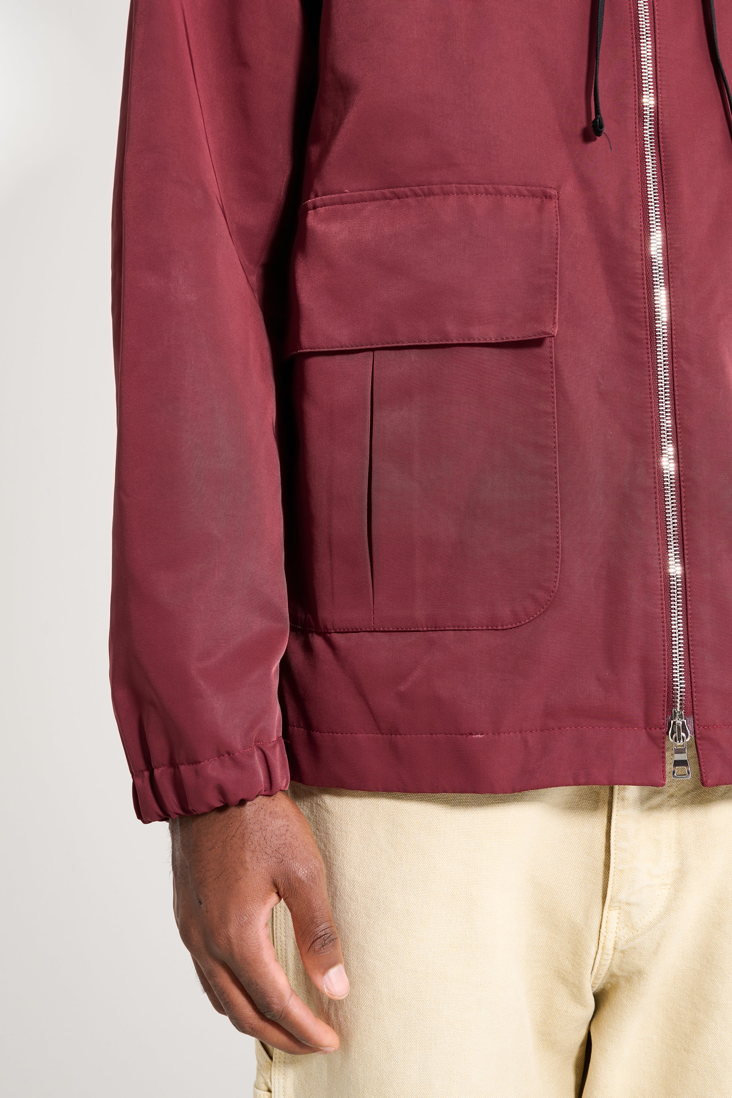 TRES BIEN ATELJÉ Cropped Parka Burgundy