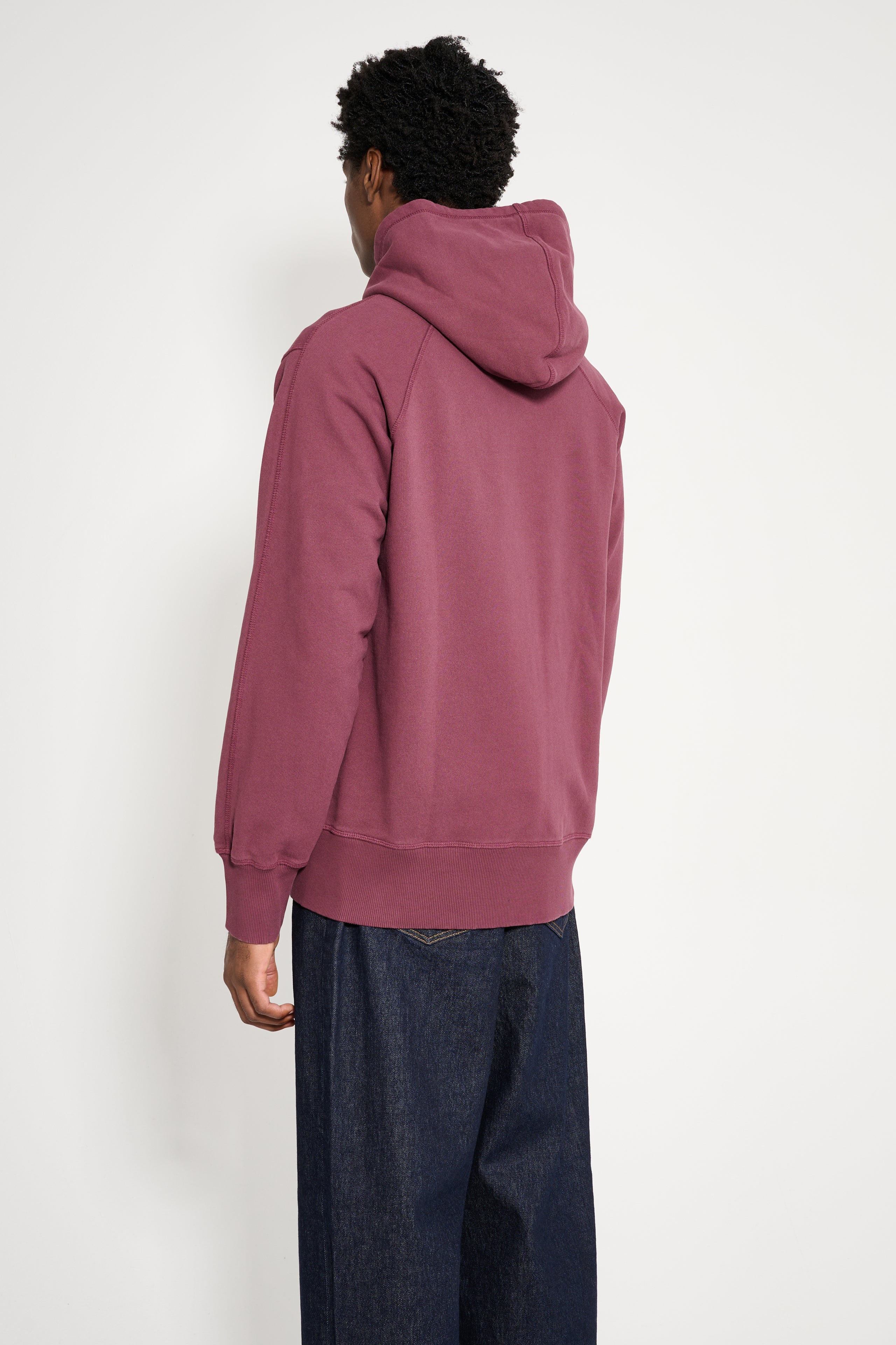 TRÈS BIEN everywear Semi Raglan Zip Hoodie GD Wine