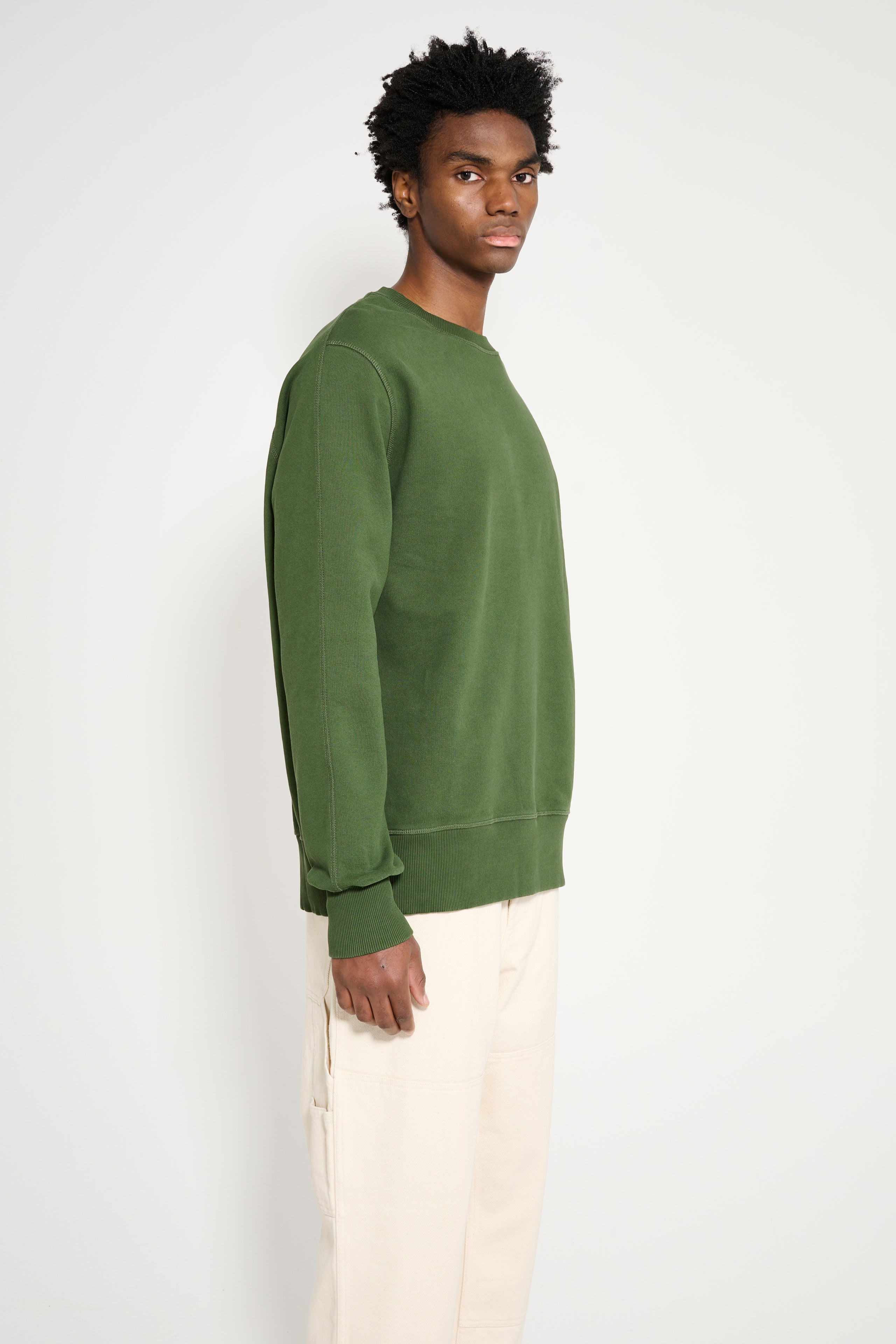 TRÈS BIEN everywear Semi Raglan GD Crewneck Dark Green