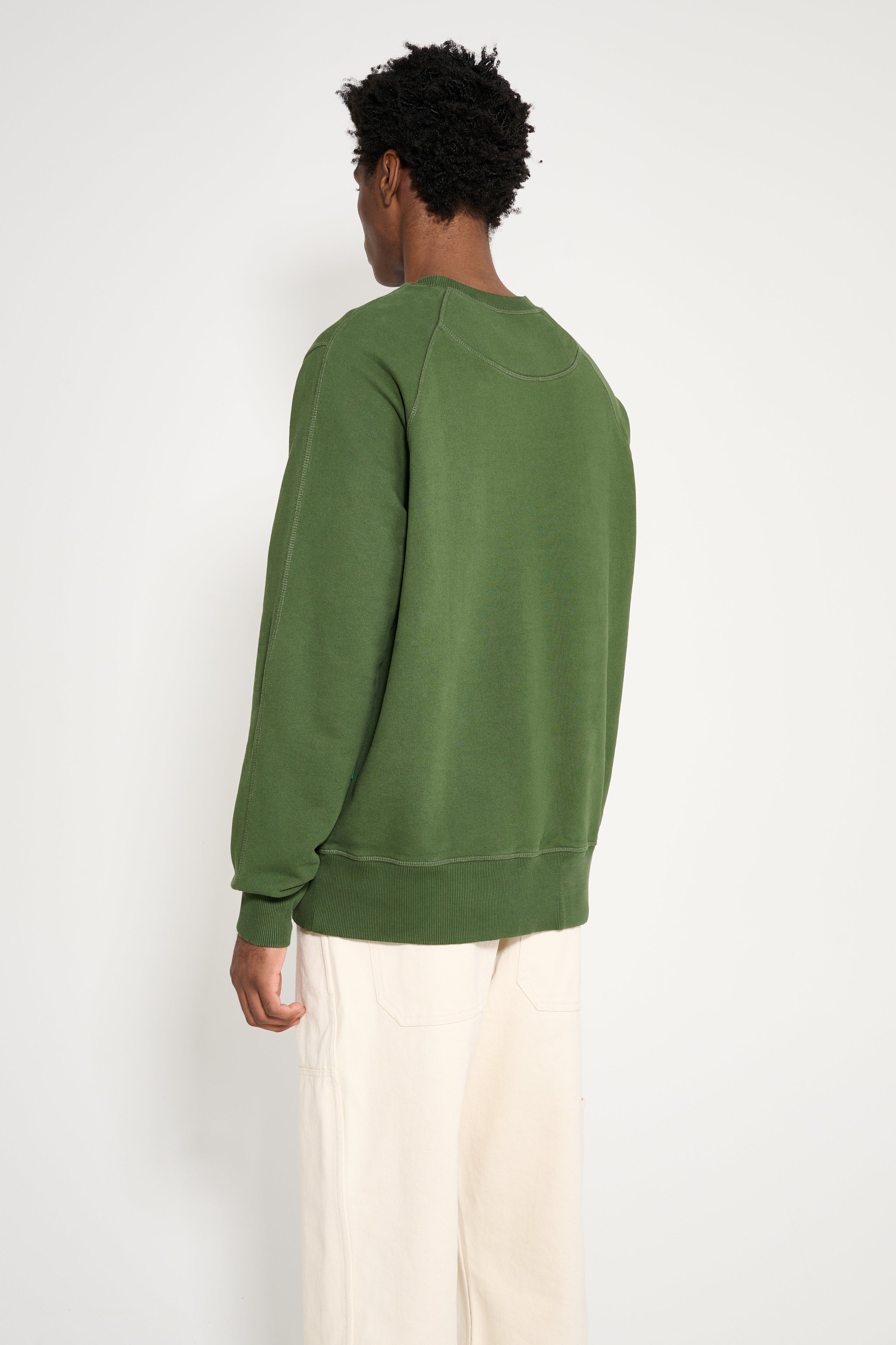 TRÈS BIEN everywear Semi Raglan GD Crewneck Dark Green