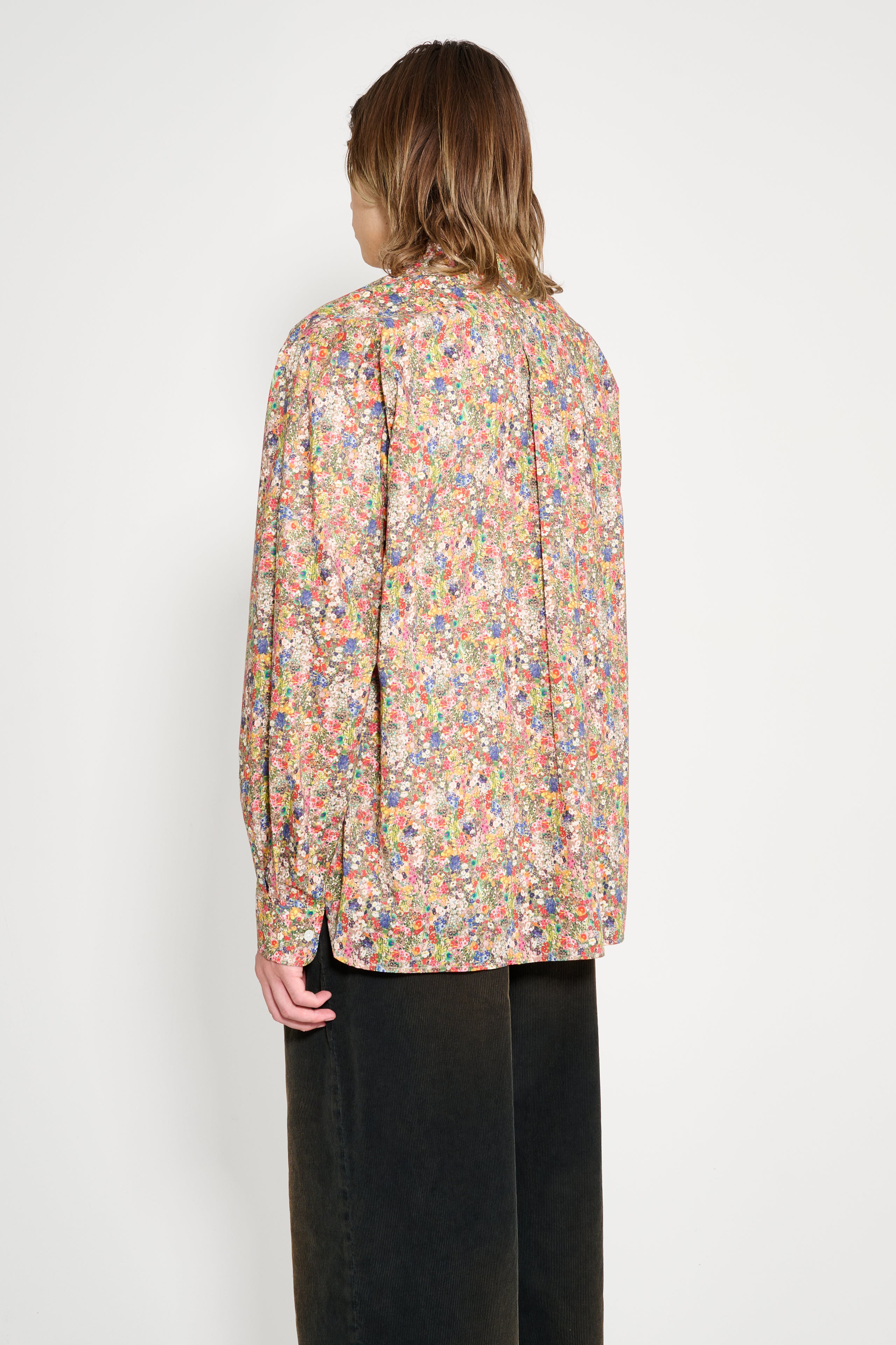 Très Bien Wave Poplin Flower Print Shirt Multi Color
