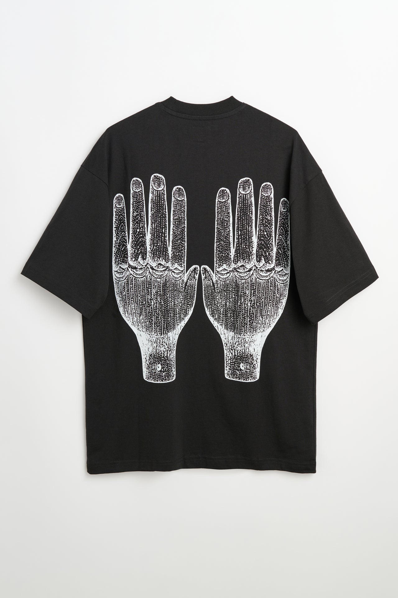 The Trilogy Tapes Face Figures Hands T-shirt Black