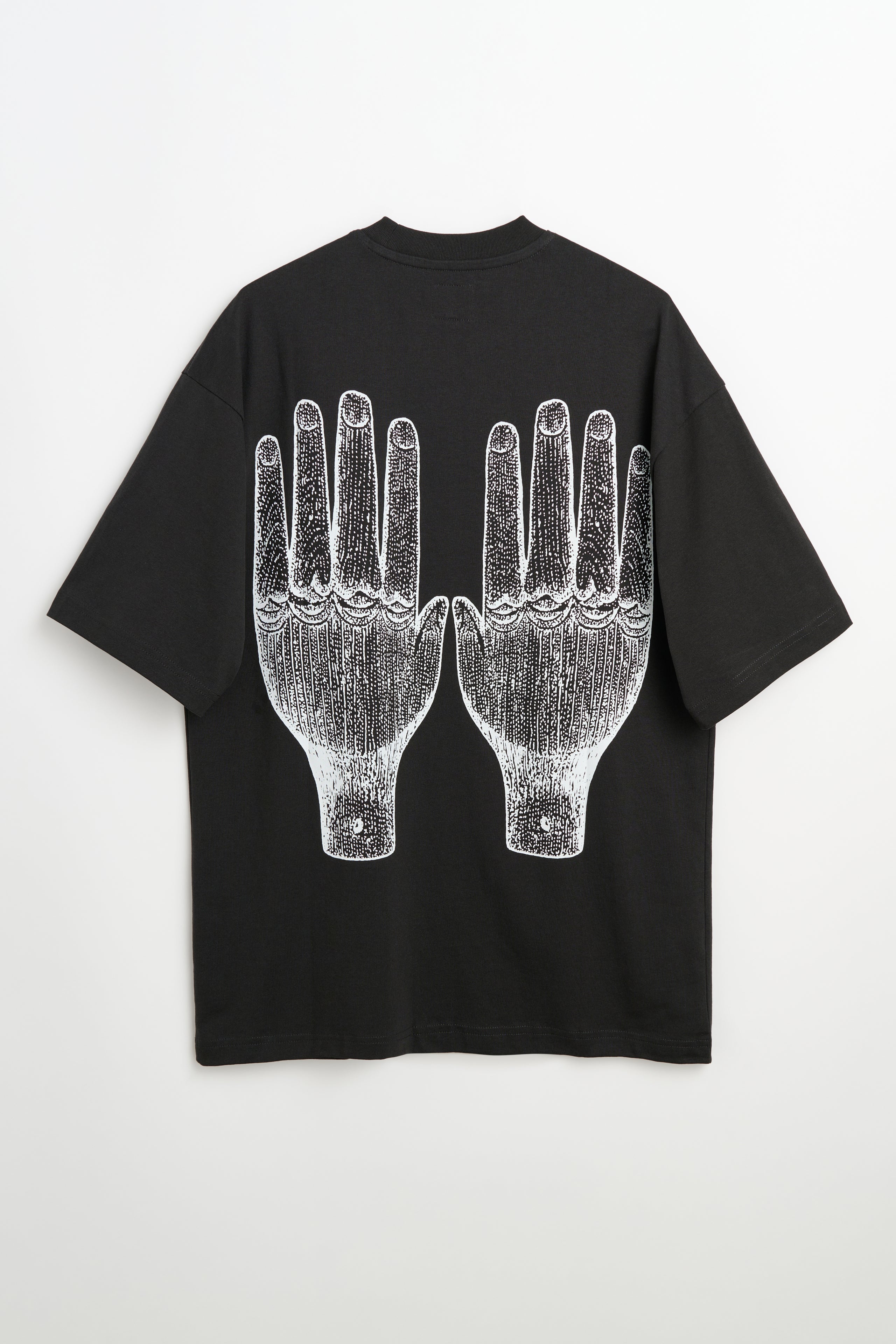 The Trilogy Tapes Face Figures Hands T-shirt Black