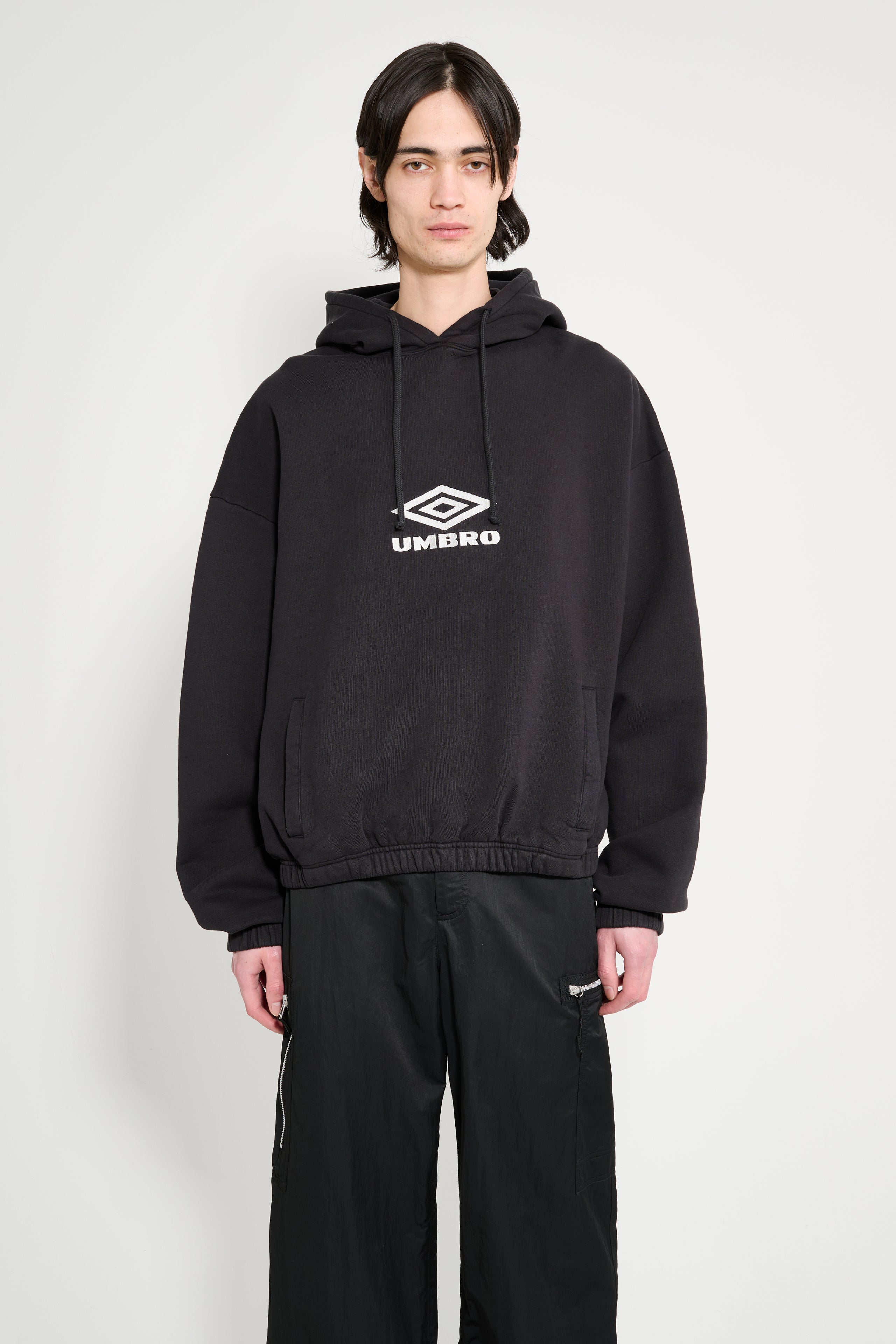 Umbro OG Logo Mask Hoodie Washed Black