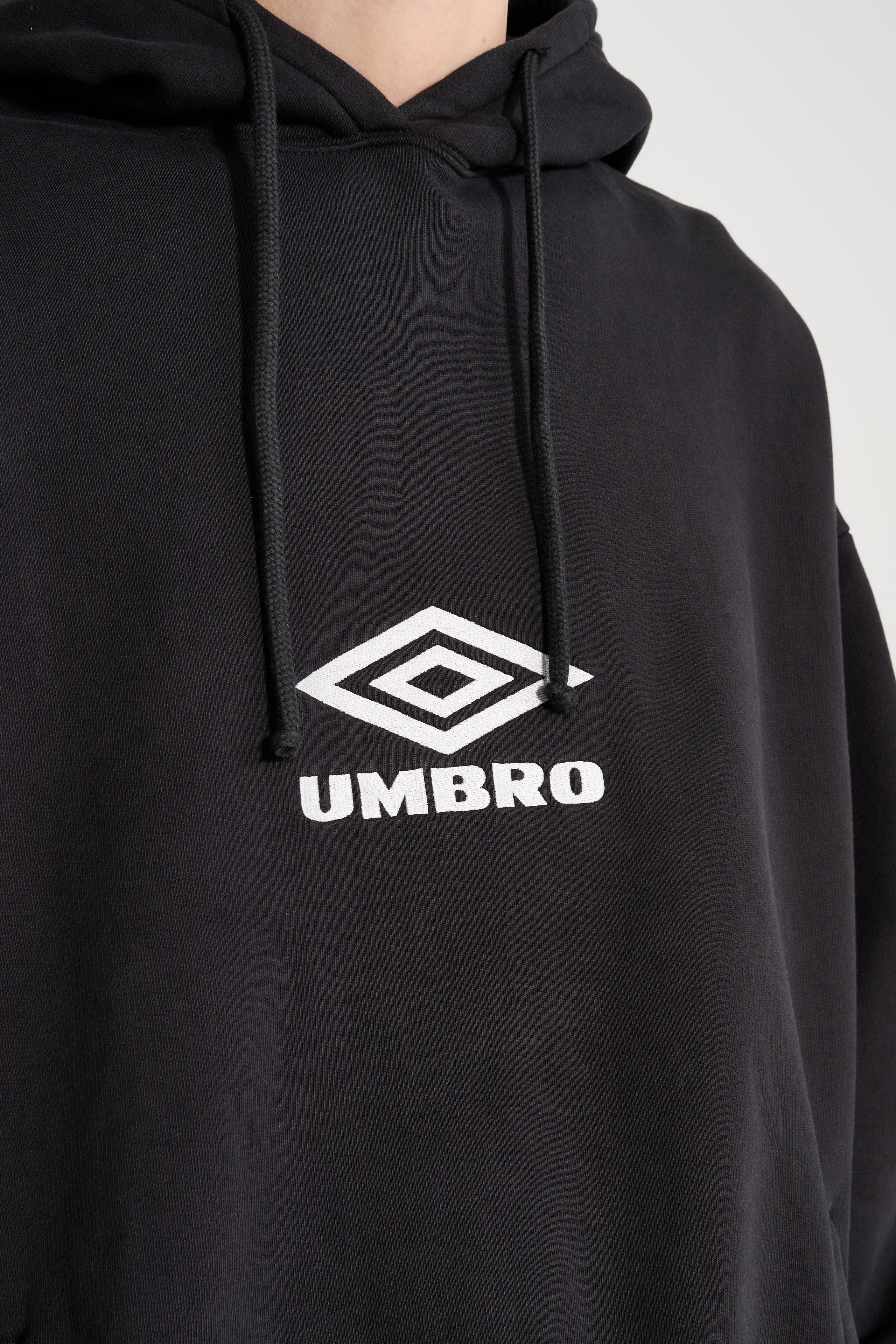 Umbro OG Logo Mask Hoodie Washed Black