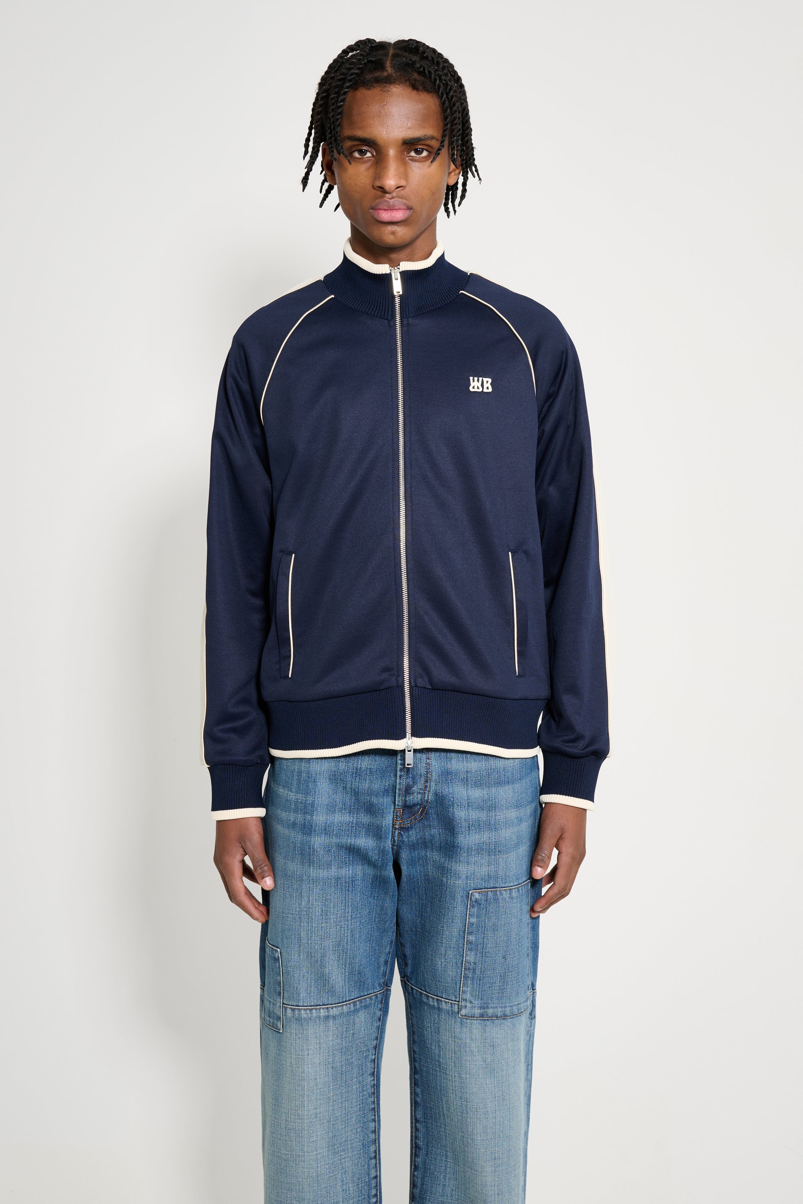 Wales Bonner Motion Track Top Navy / Ivory