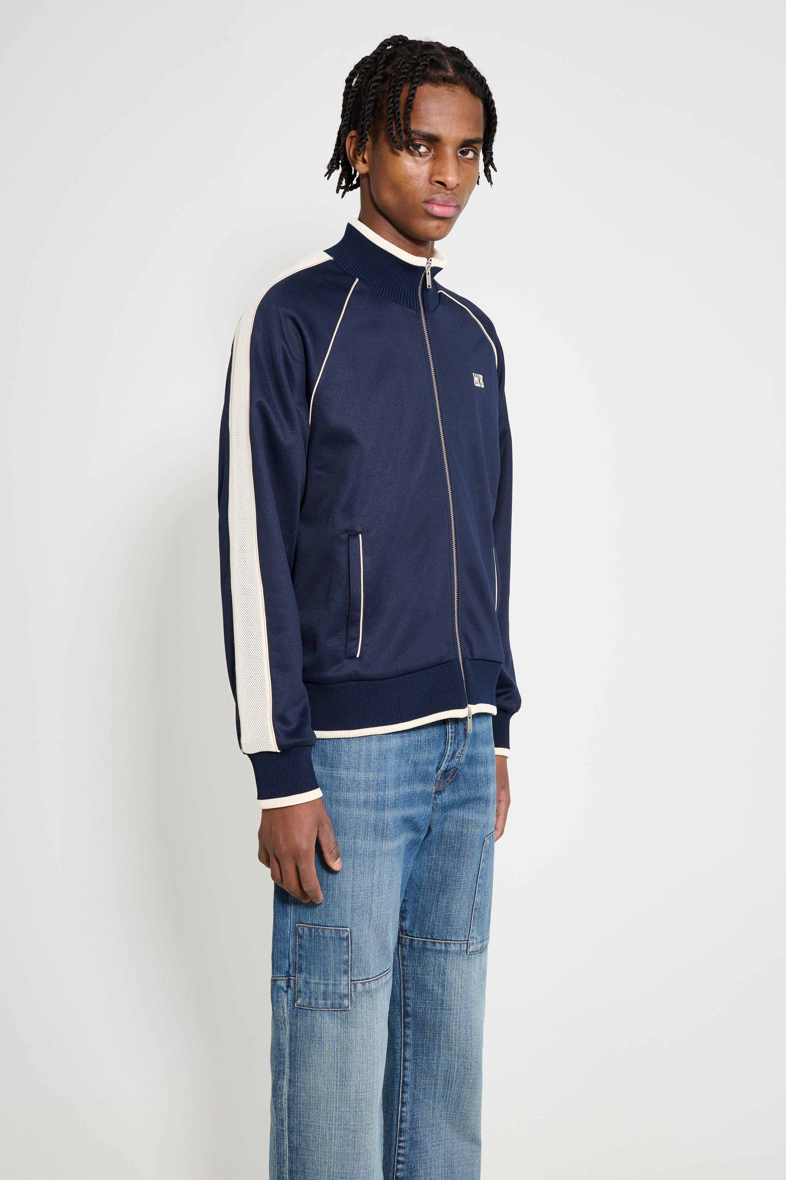 Wales Bonner Motion Track Top Navy / Ivory