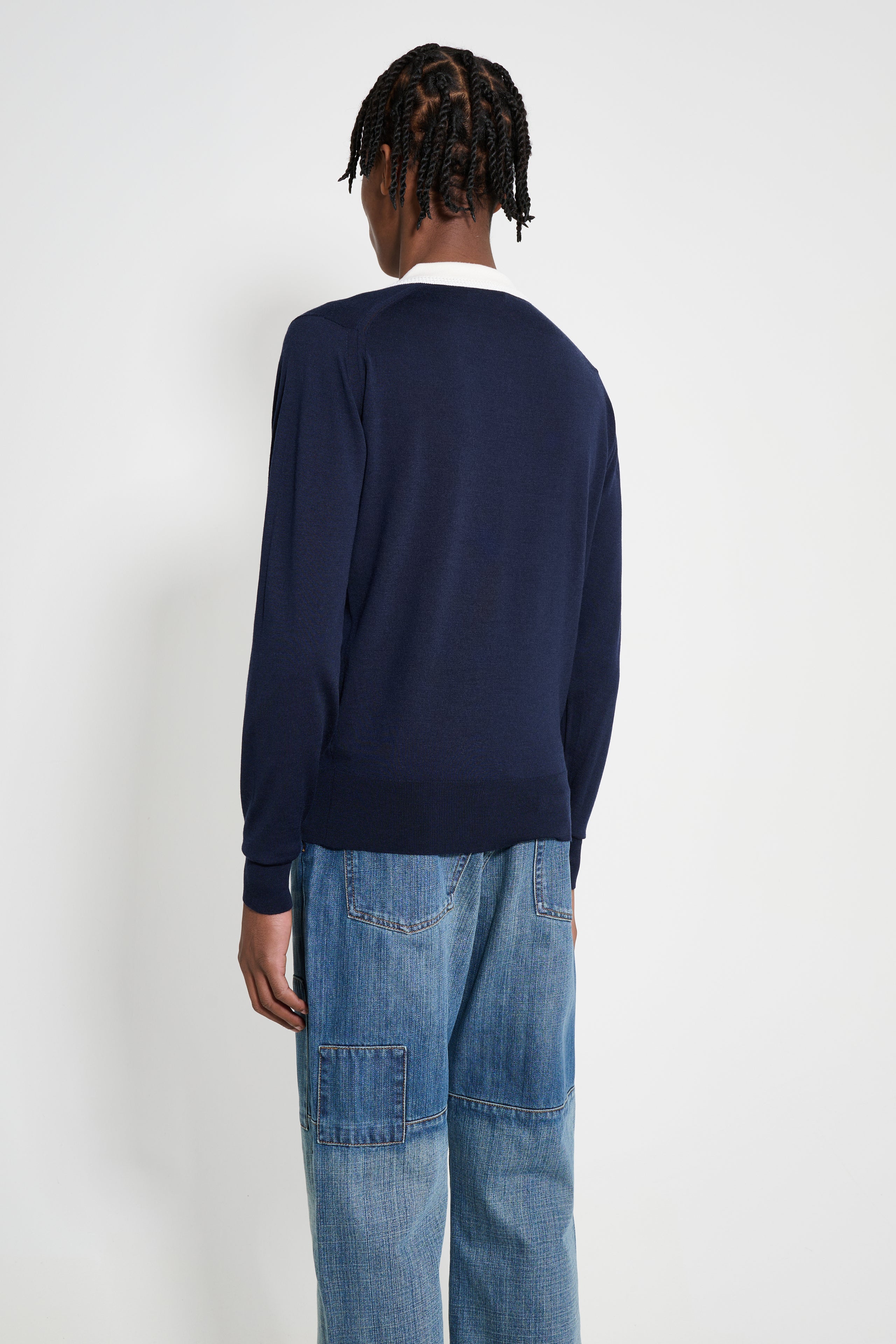 Wales Bonner Henry Polo Navy / Ivory