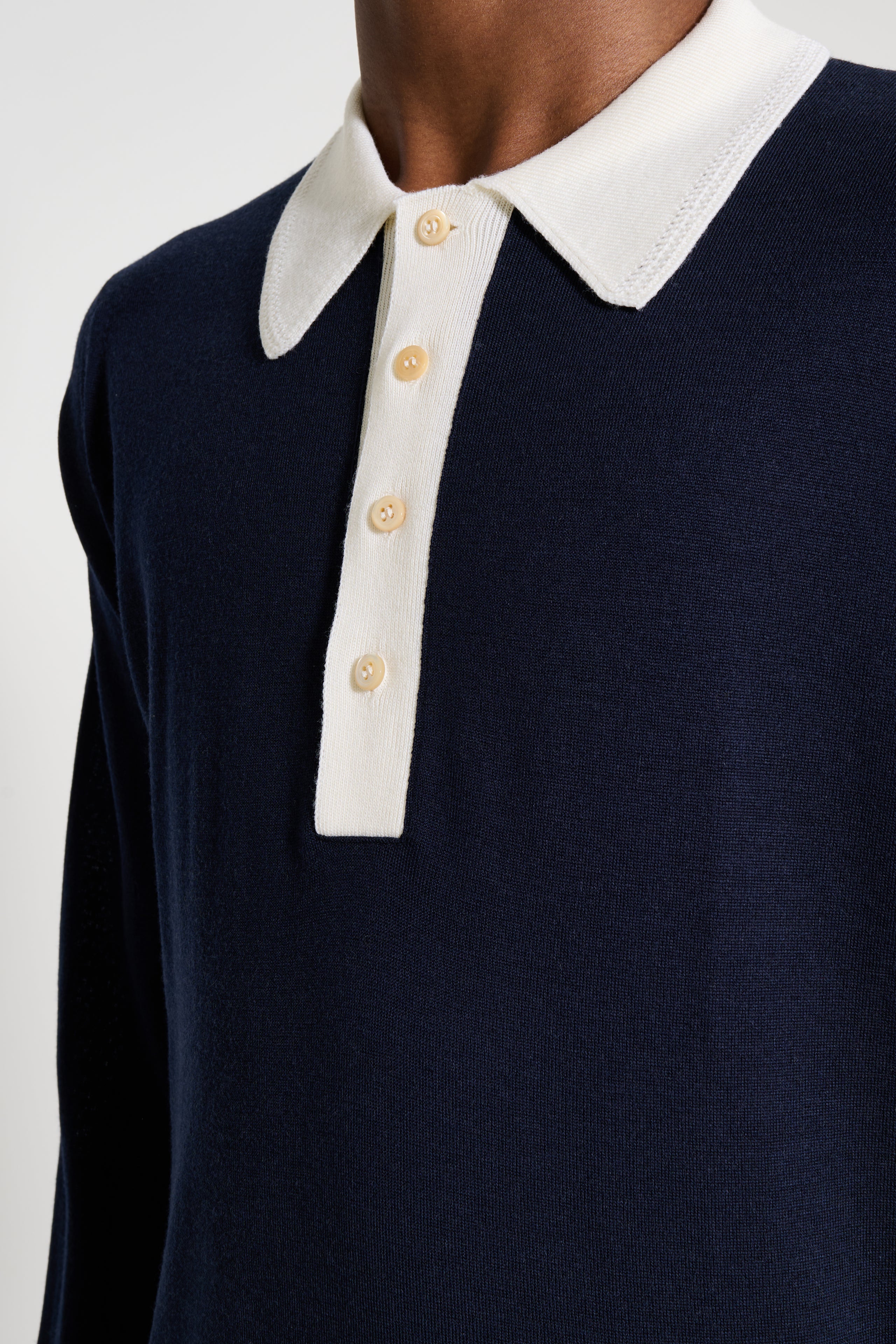 Wales Bonner Henry Polo Navy / Ivory