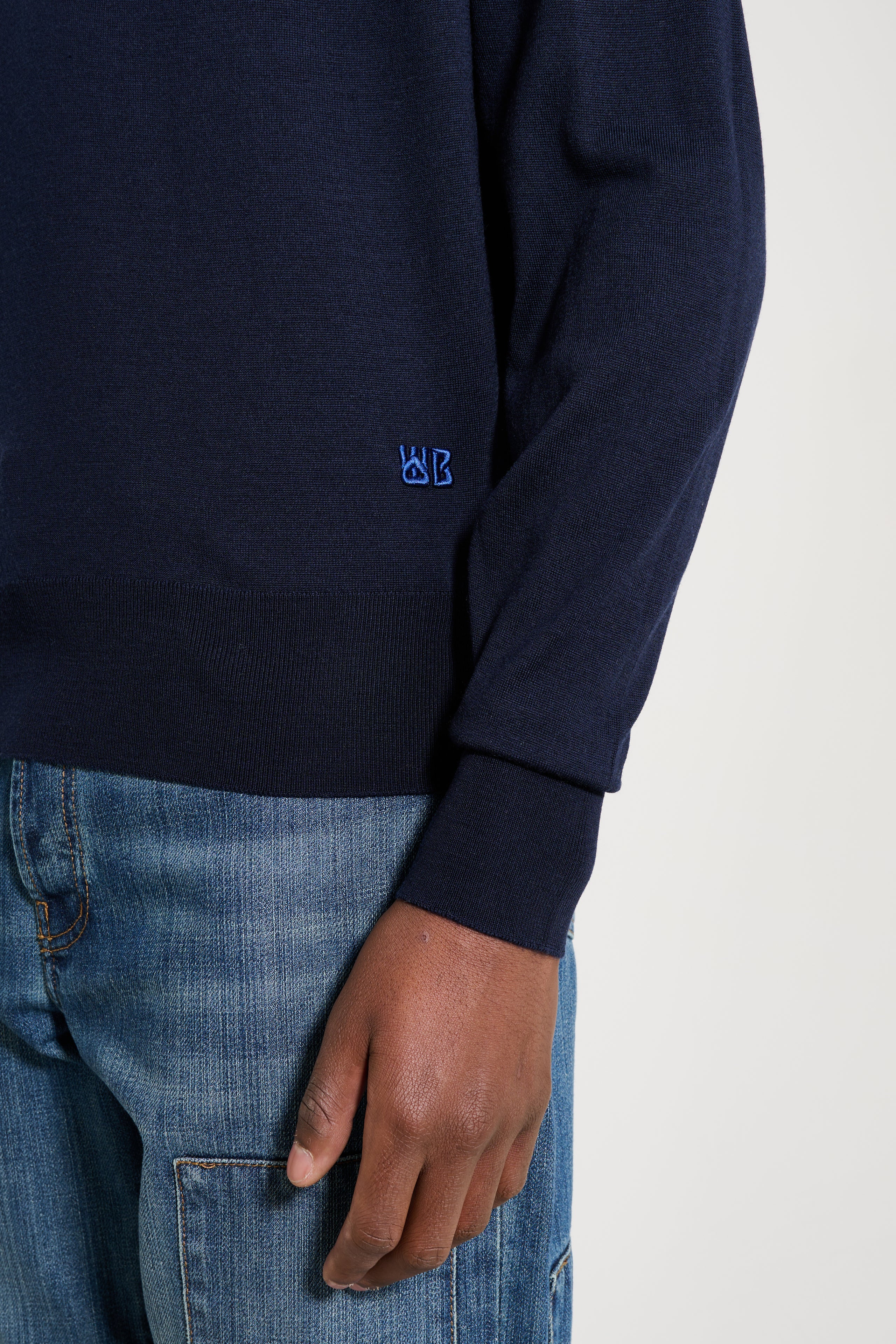 Wales Bonner Henry Polo Navy / Ivory