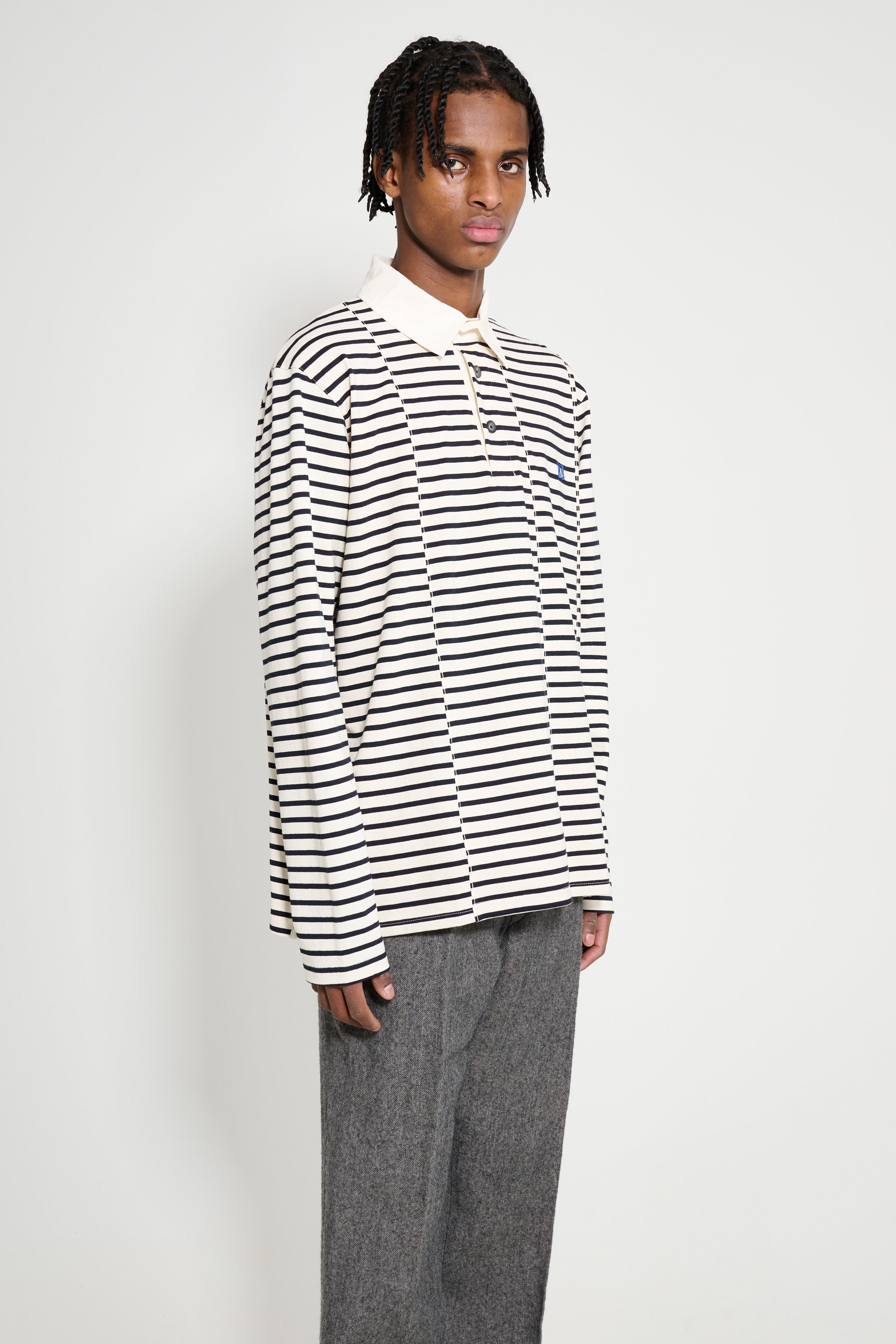 Wales Bonner City Polo Ivory / Navy