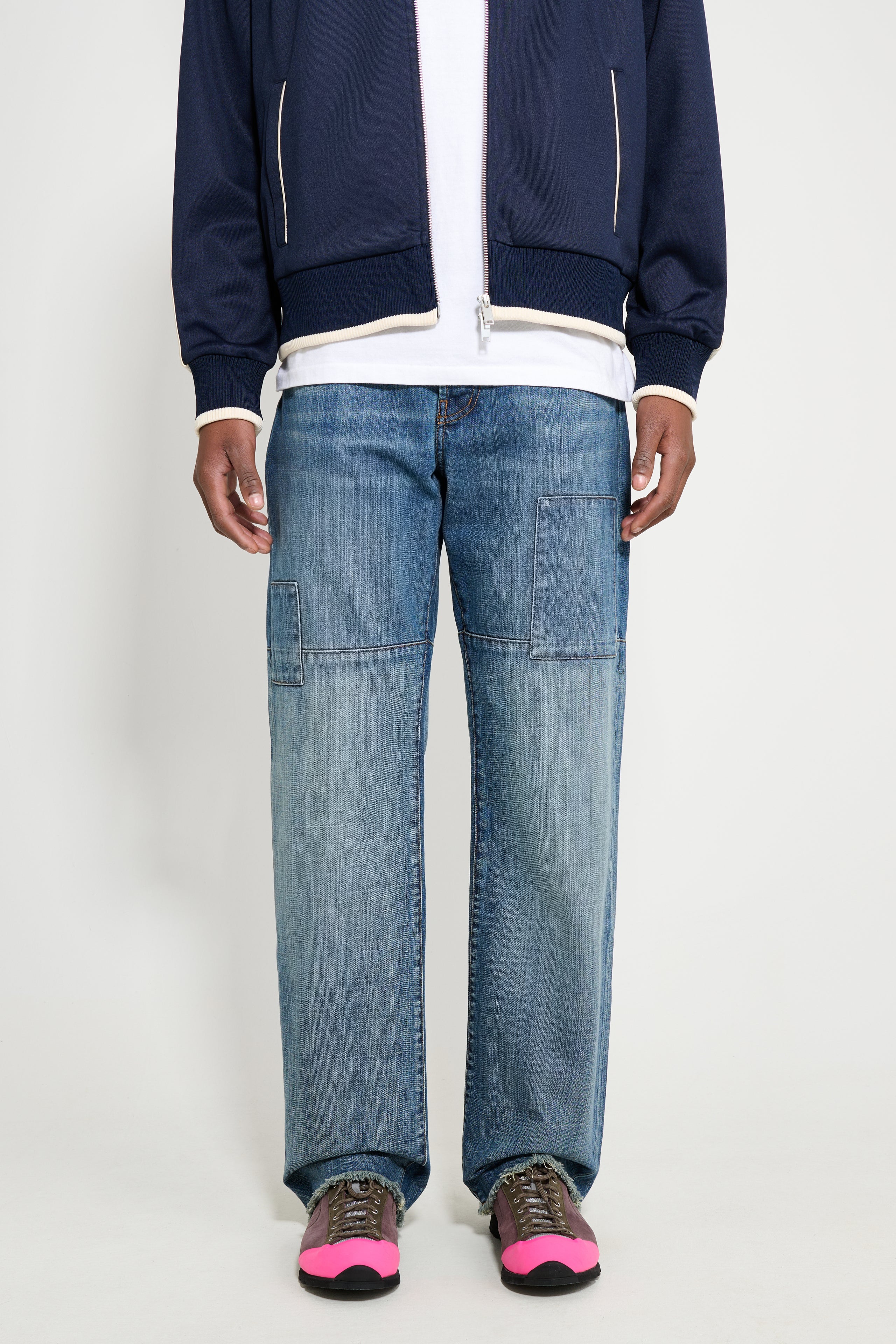 Wales Bonner Chance Denim Patched Blue Vintage Wash