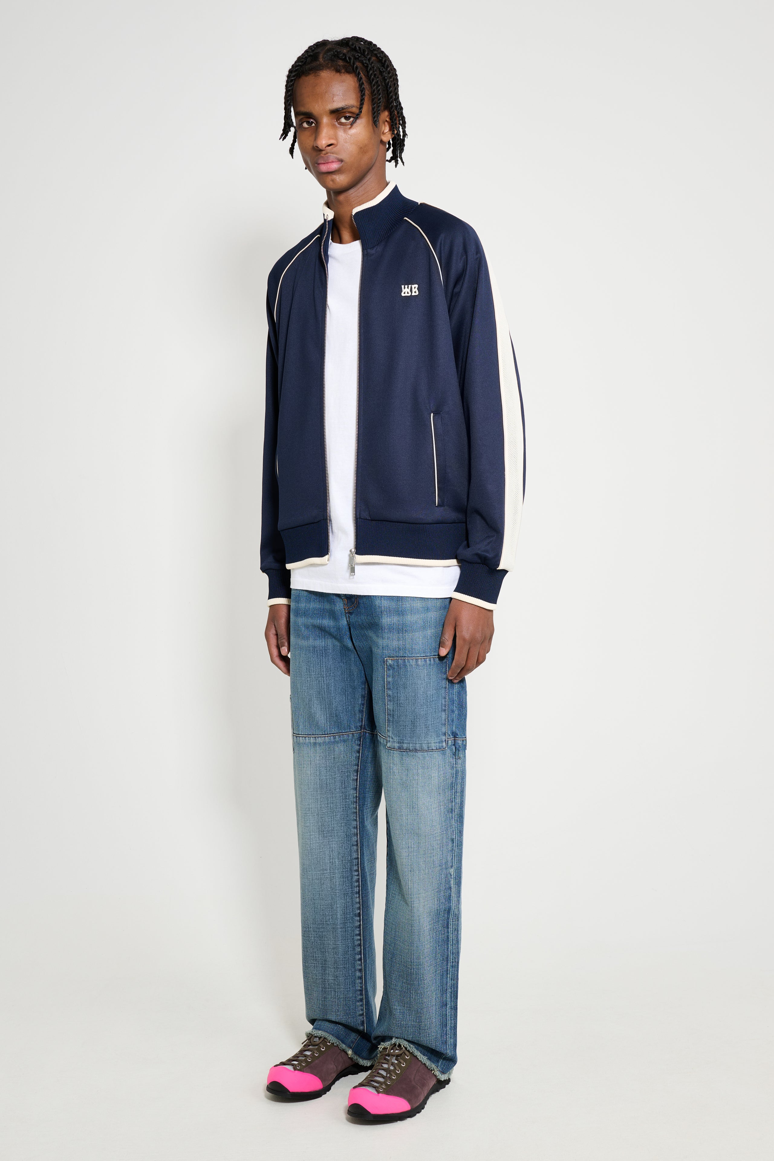 Wales Bonner Chance Denim Patched Blue Vintage Wash