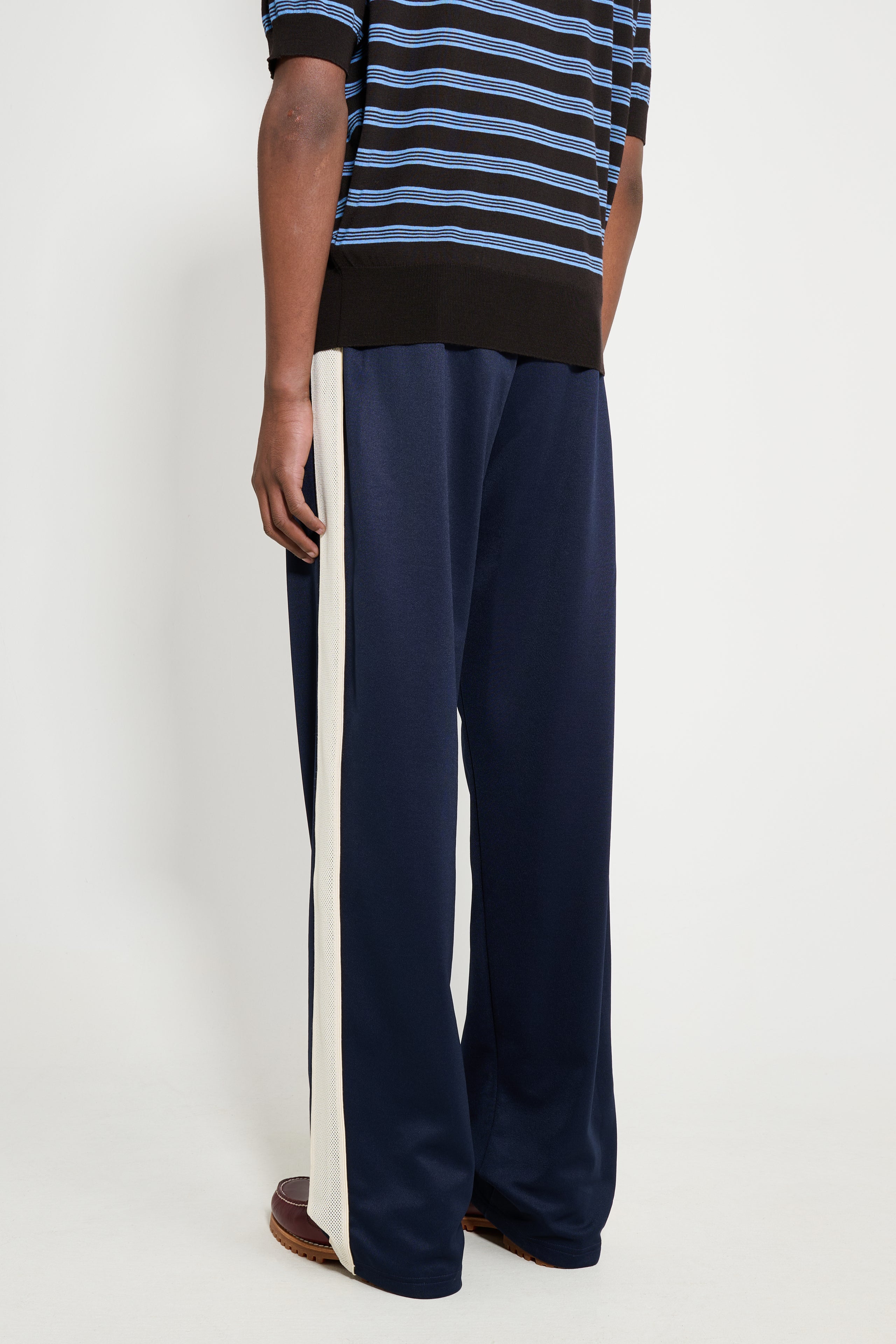 Wales Bonner Motion Track Pant Navy / Ivory