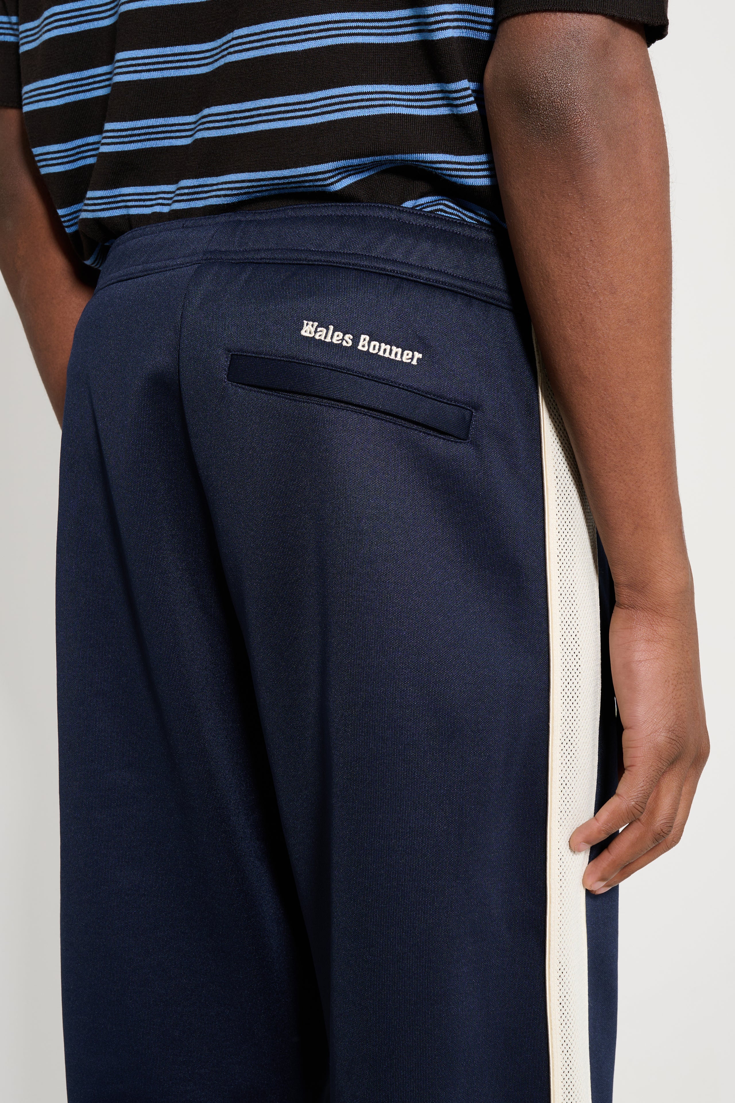 Wales Bonner Motion Track Pant Navy / Ivory