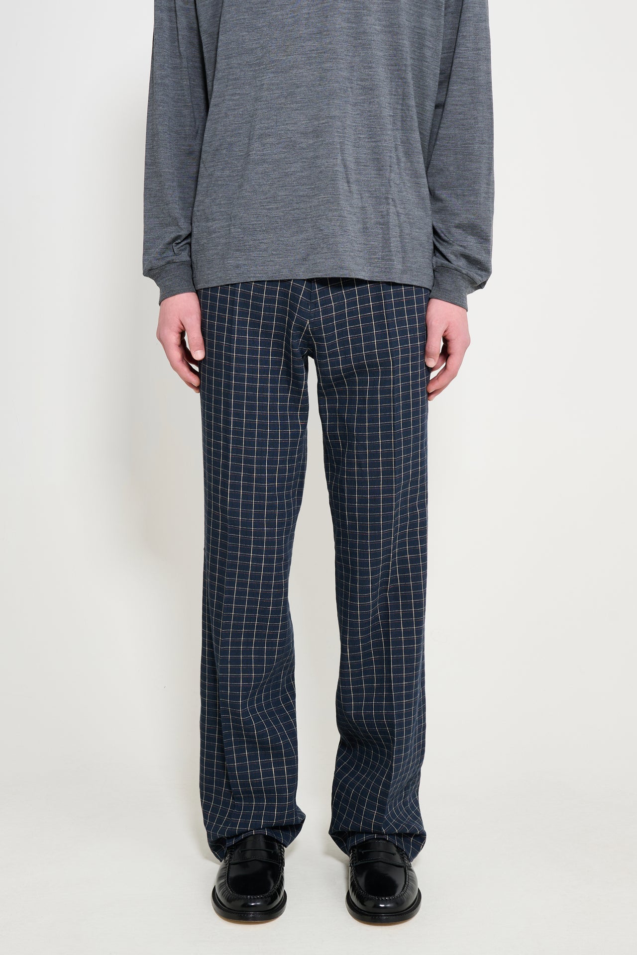 Wales Bonner London Trouser Navy / Ivory / Rust