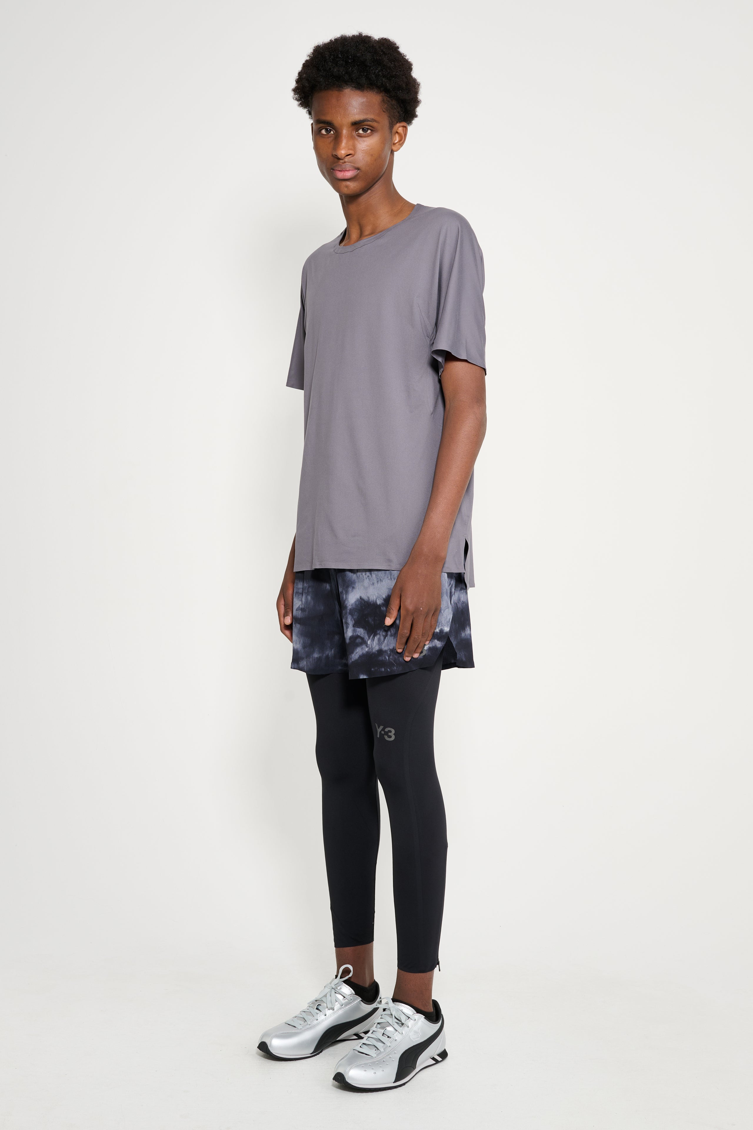 Y-3 AOP Running Shorts Black / Multi Color