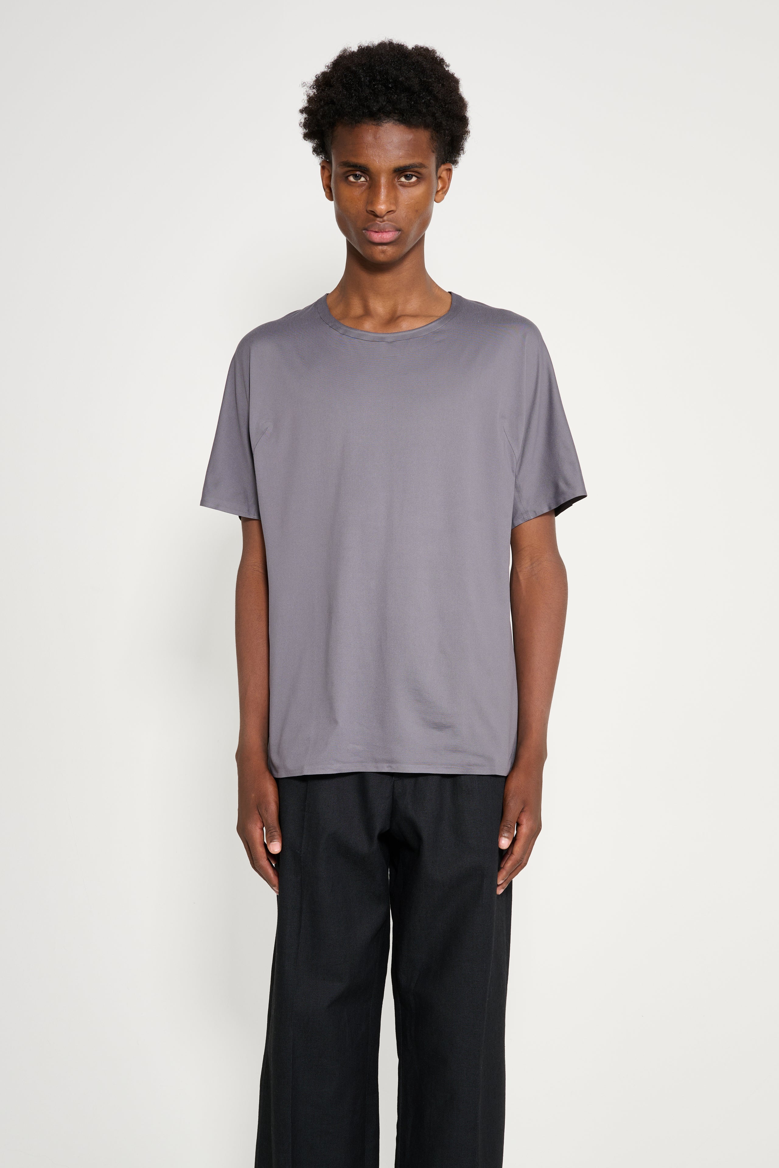 Y-3 Running Short Sleeve Tee Granite
