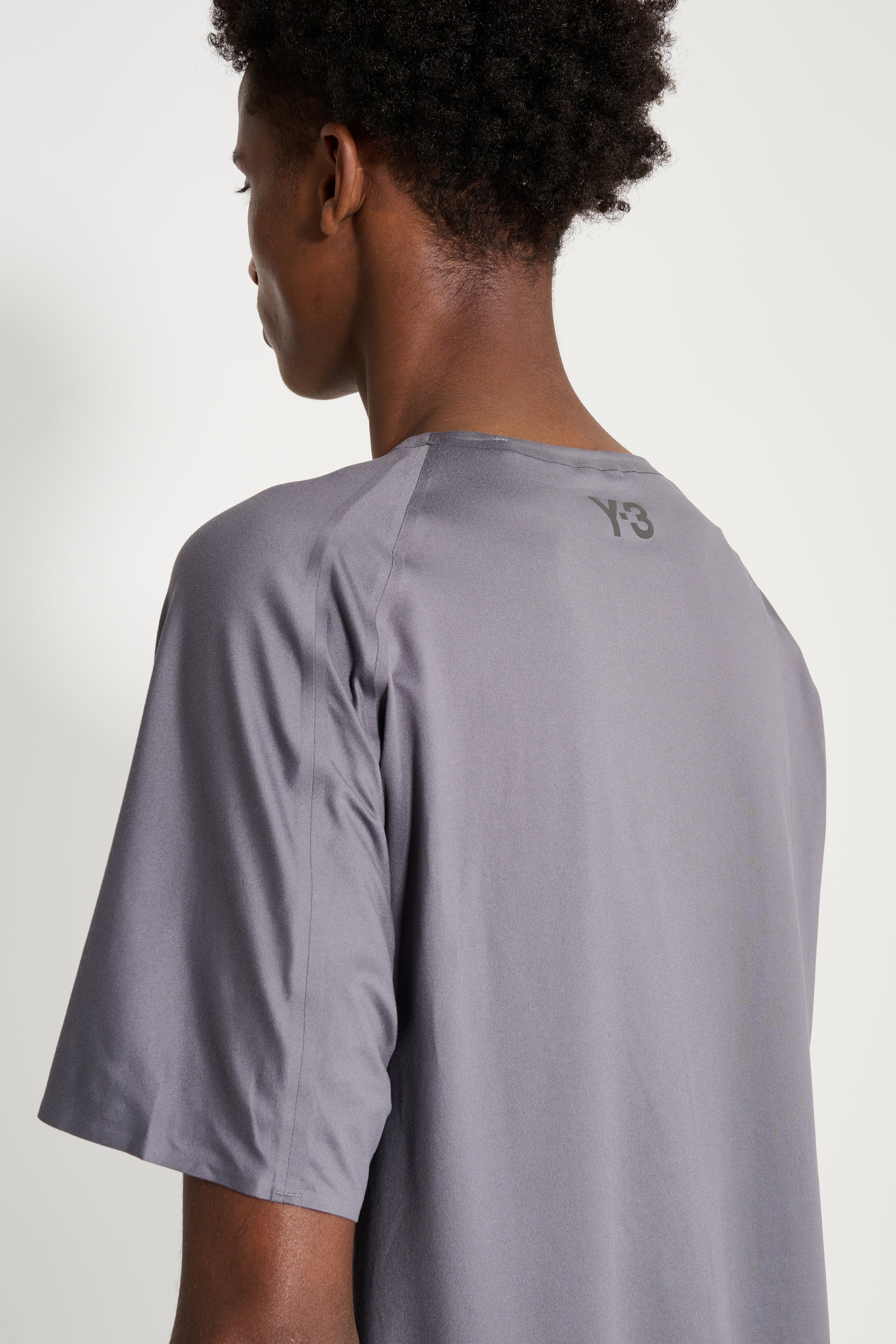 Y-3 Running Short Sleeve Tee Granite