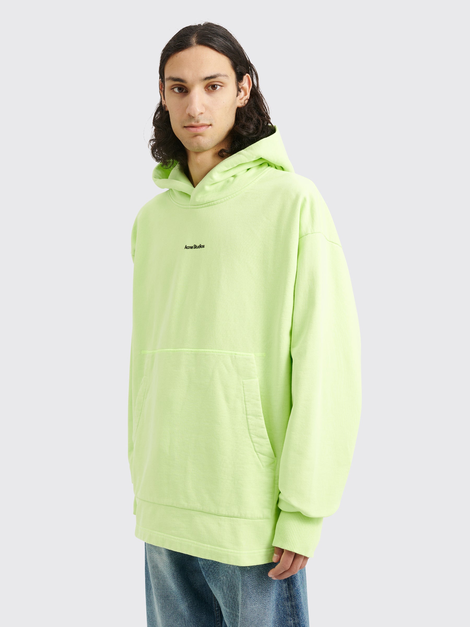 Acne Studios Hooded Sweatshirt Fluo Green