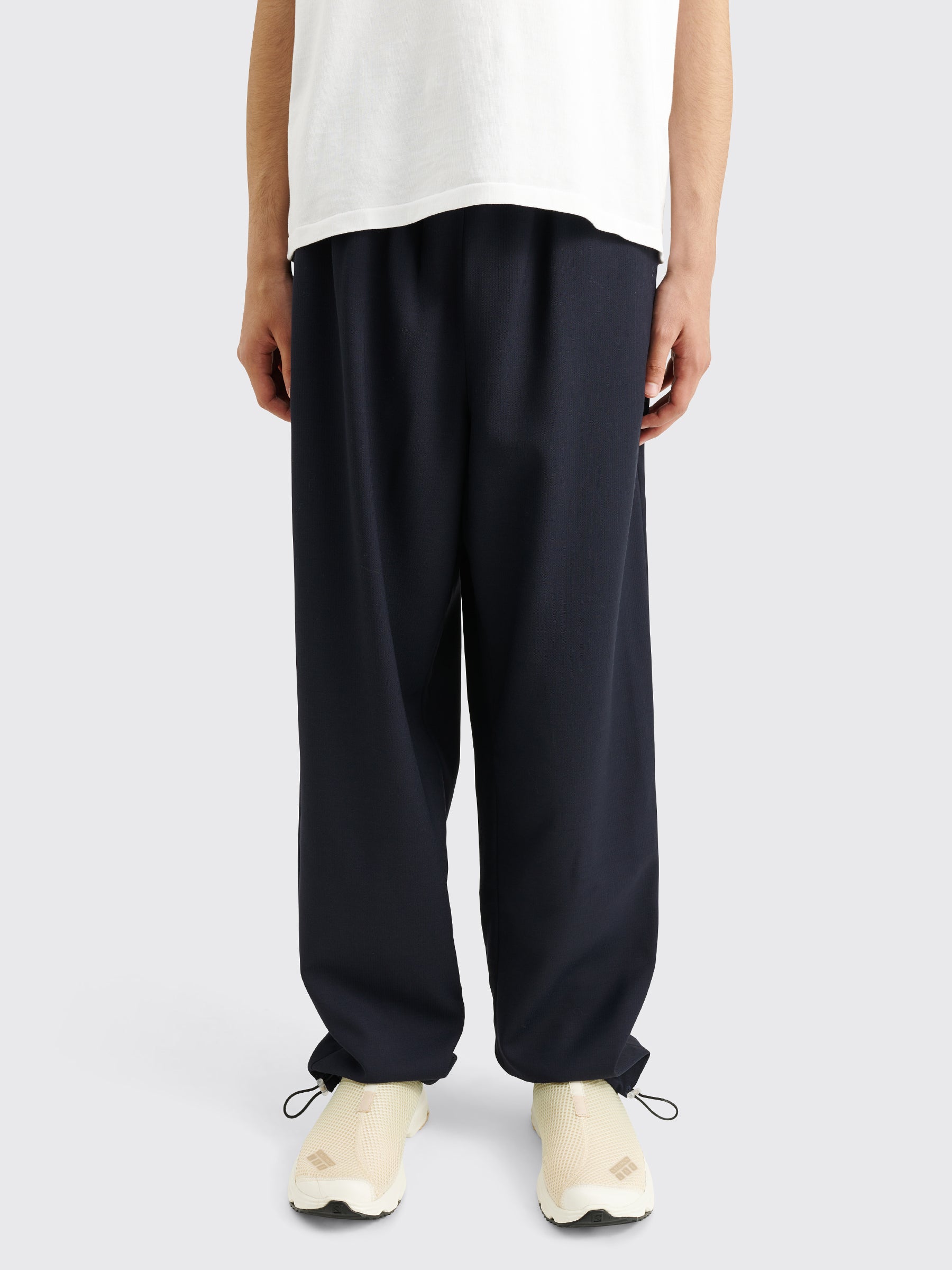 Acne Studios Jacquard Wool Pants Navy