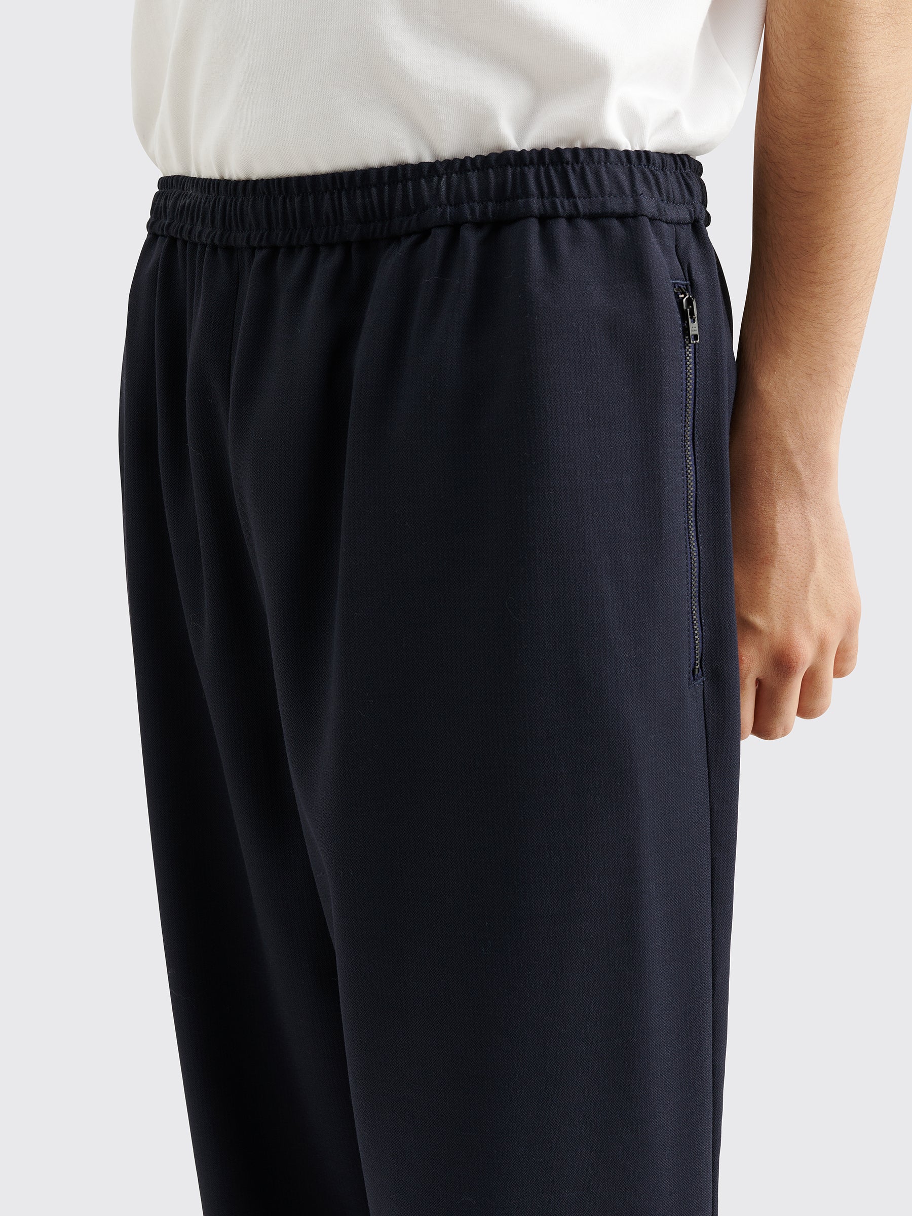 Acne Studios Jacquard Wool Pants Navy