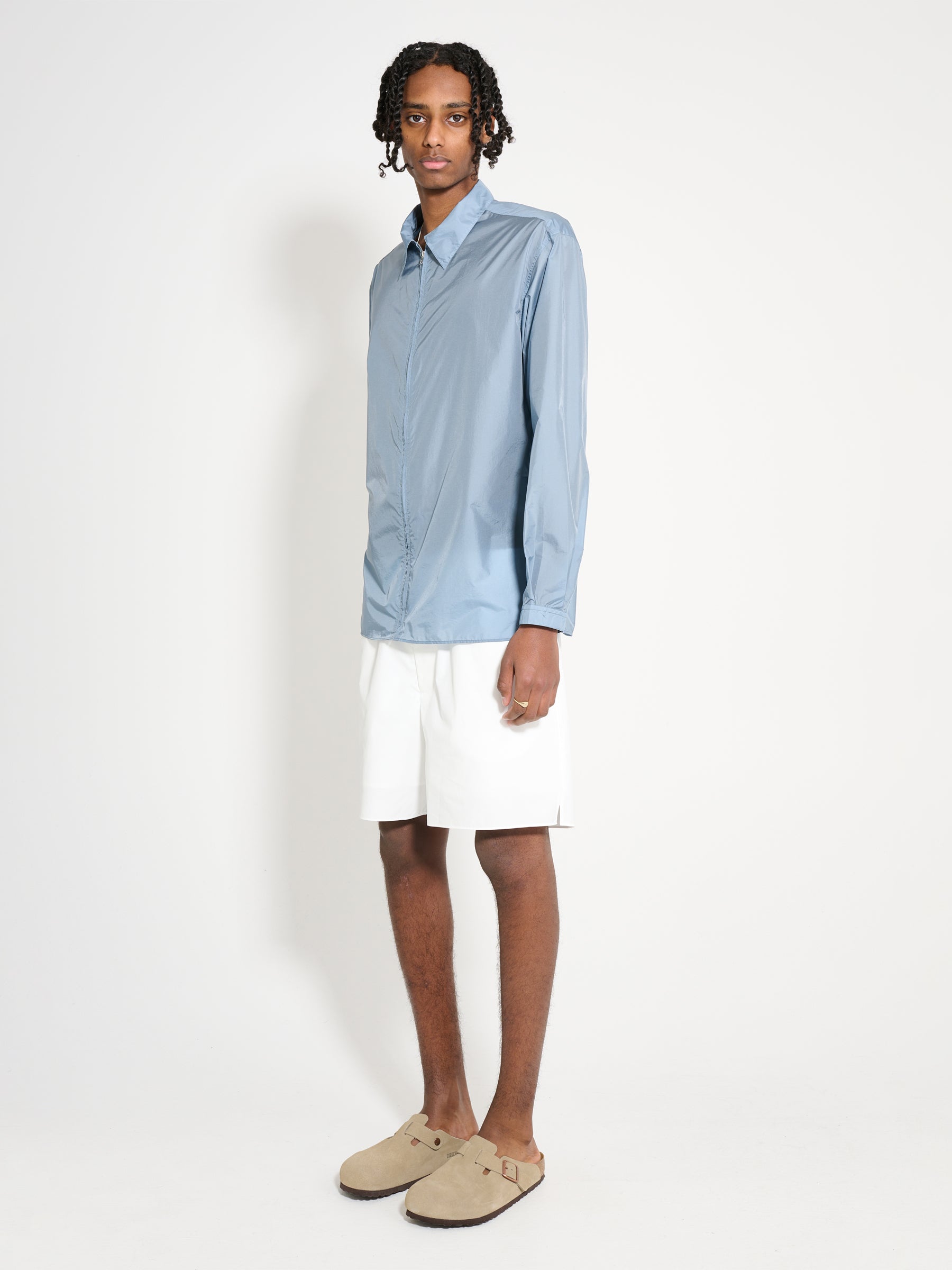 Auralee High Count Finx Ox Shorts White