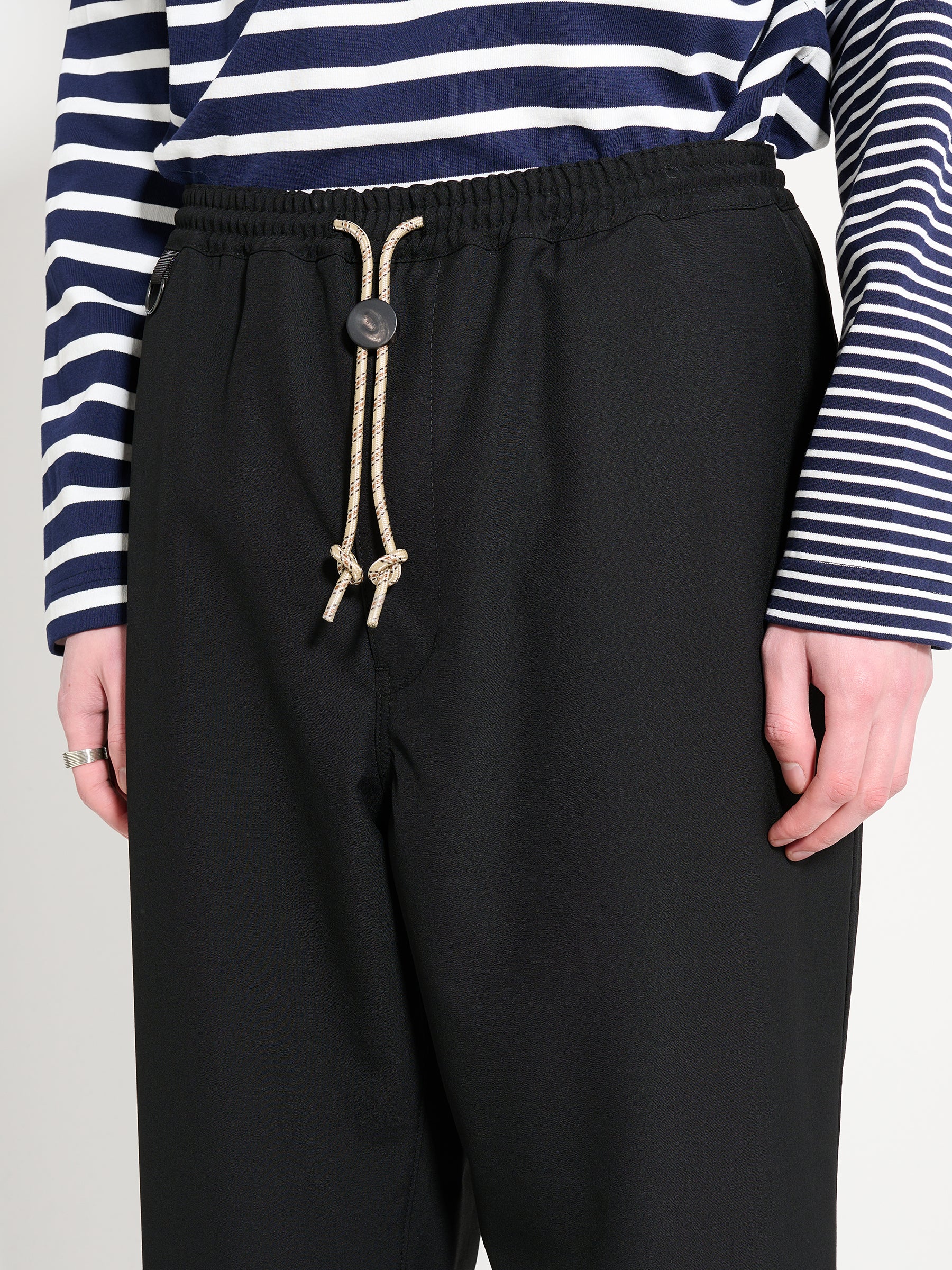 Comme des Garçons Homme Wool Poplin Pants Black