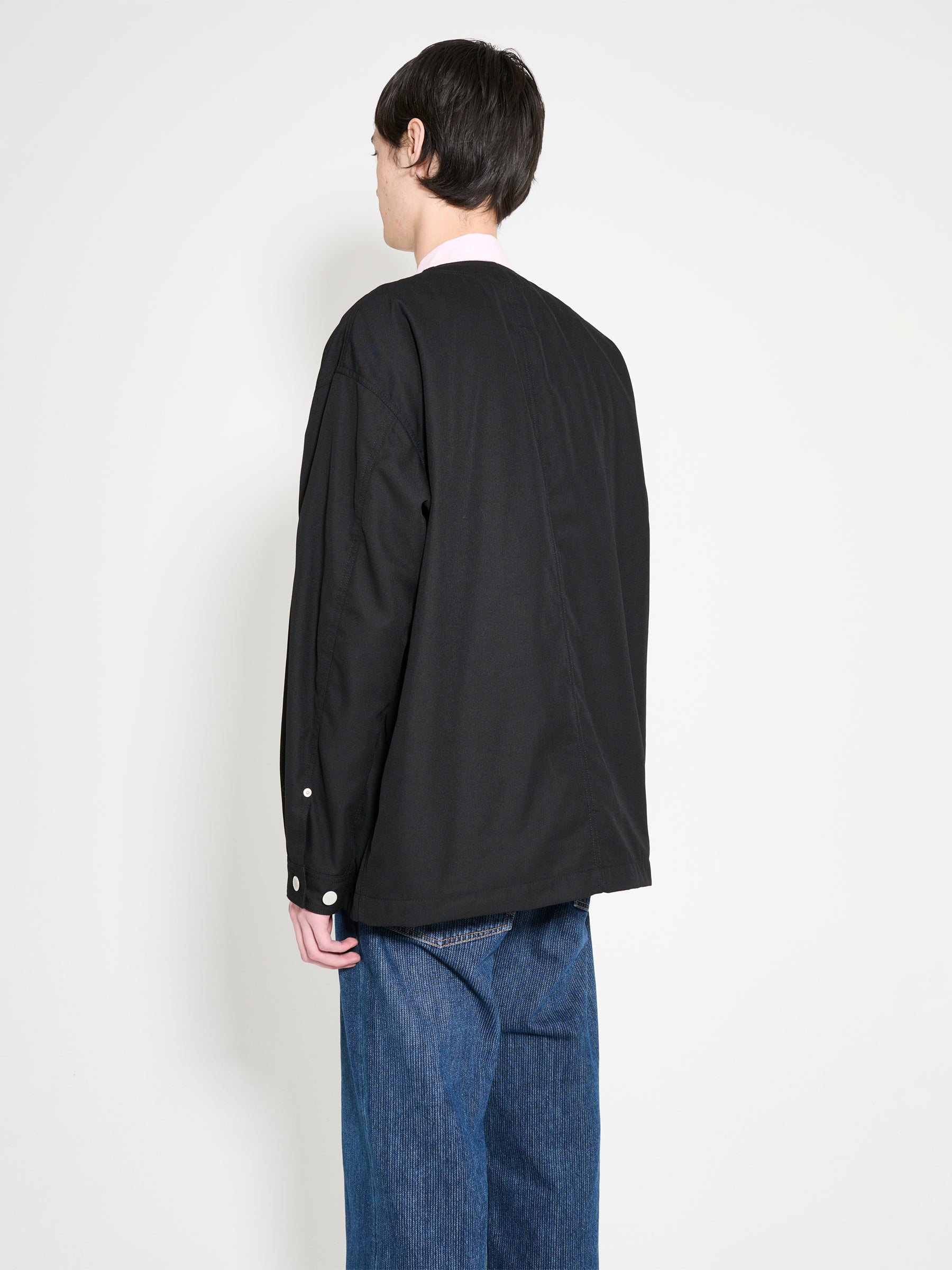 Comme des Garçons Homme Gabardine Cardigan Black