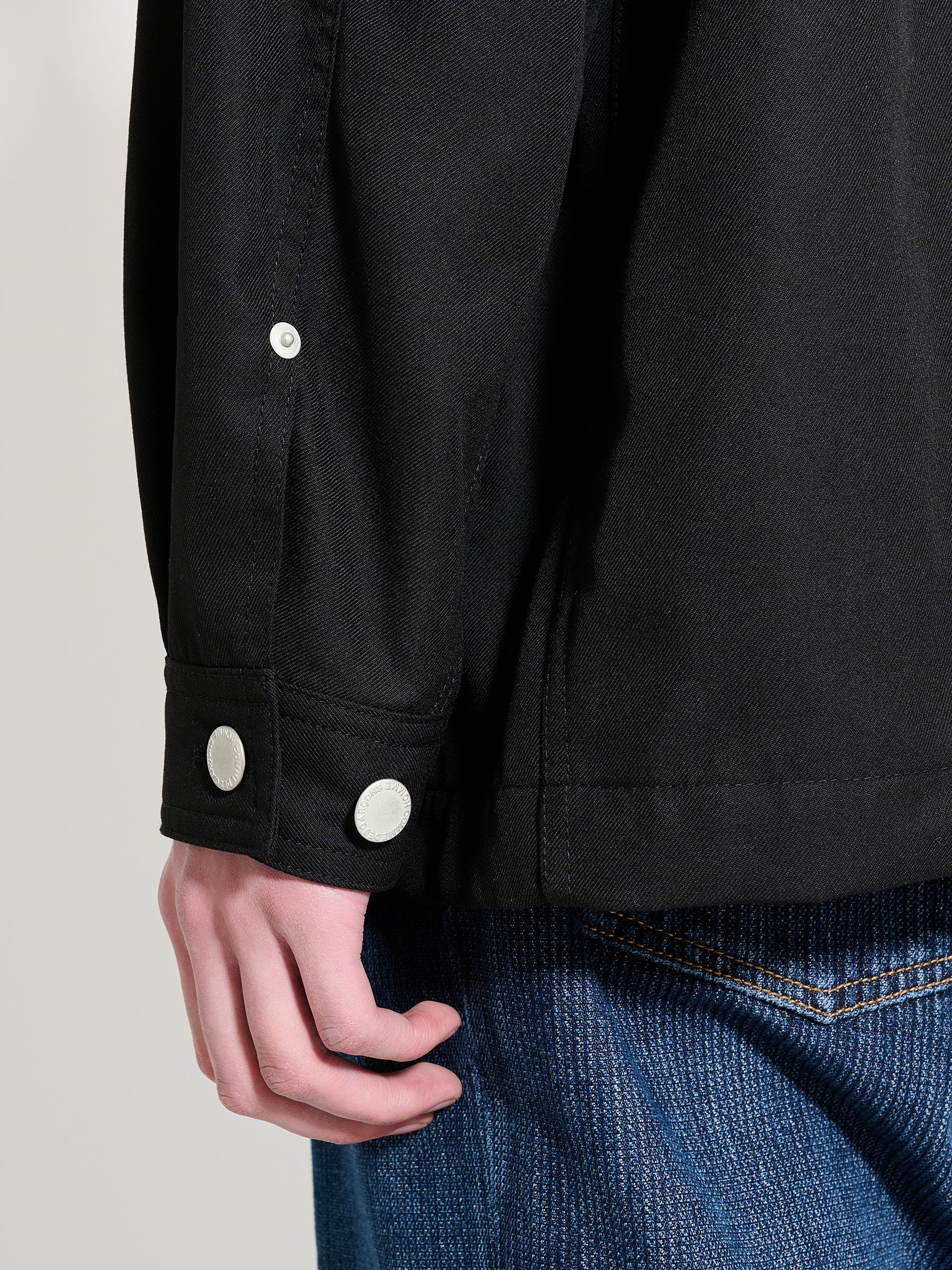 Comme des Garçons Homme Gabardine Cardigan Black
